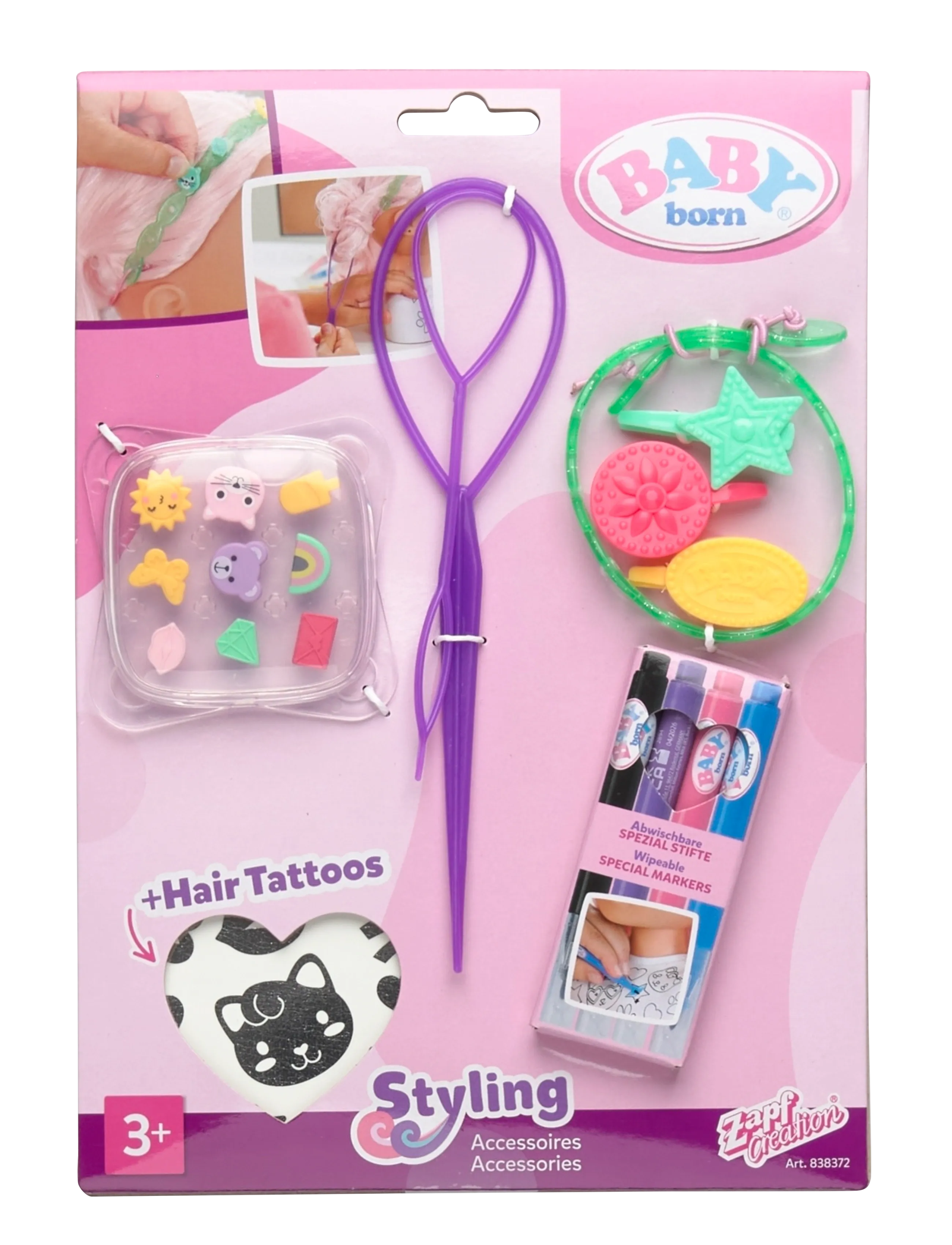 BABY born Baby Born Styling Marker & Accessories, One Size, Multi/patterned, Dukker Og Tilbehør > Dukker Accessories, Børn