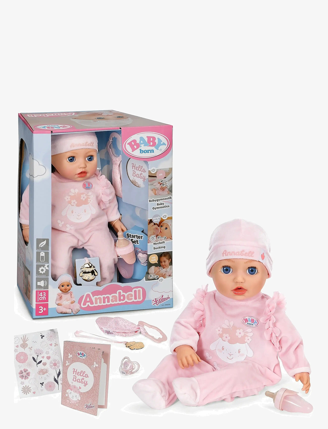 BABY born BABY born Annabell 43cm - Dockor - MULTICOLOR / pink/rose