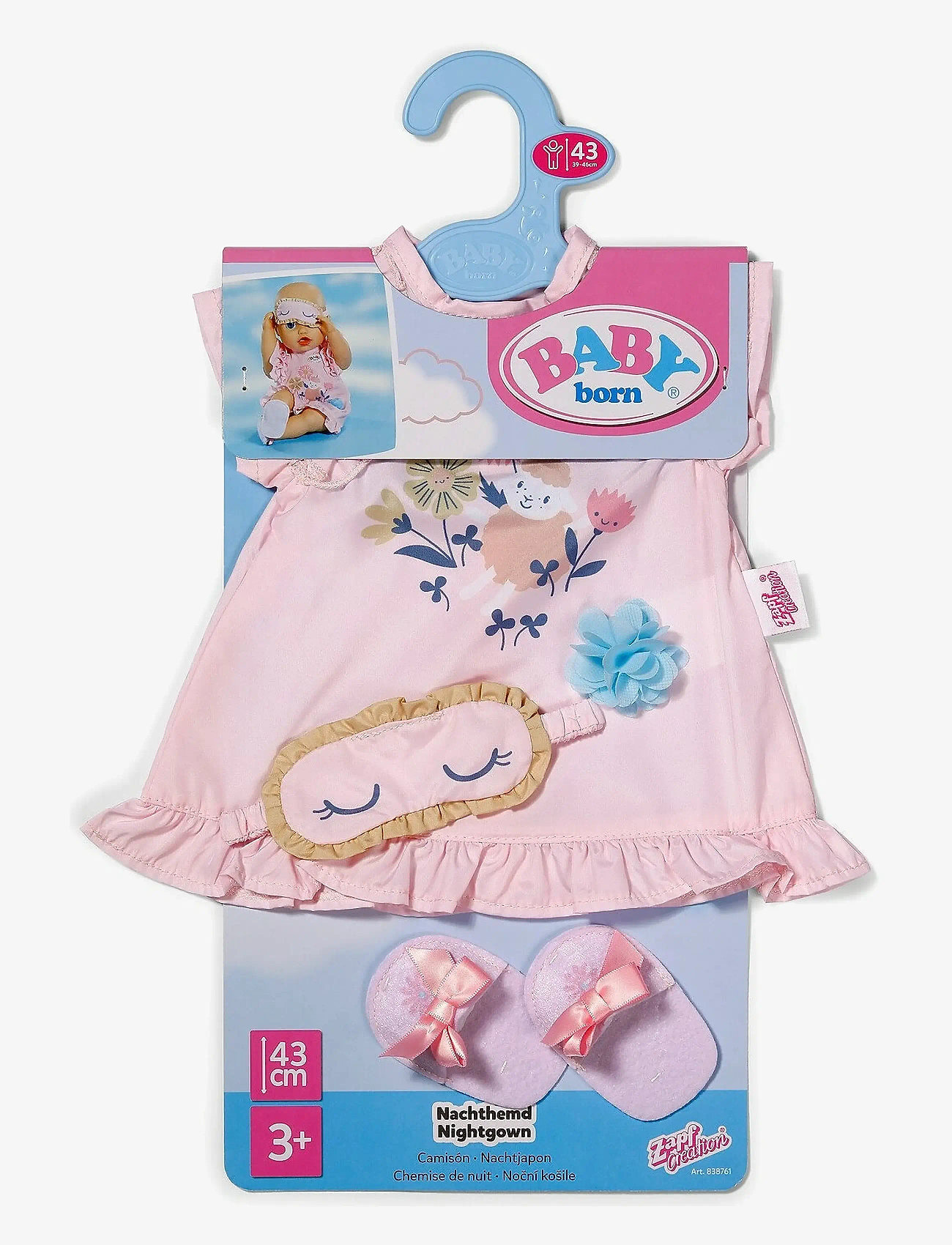 BABY born - BABY born Night Gown 43cm - dockkläder - multicolor - 2