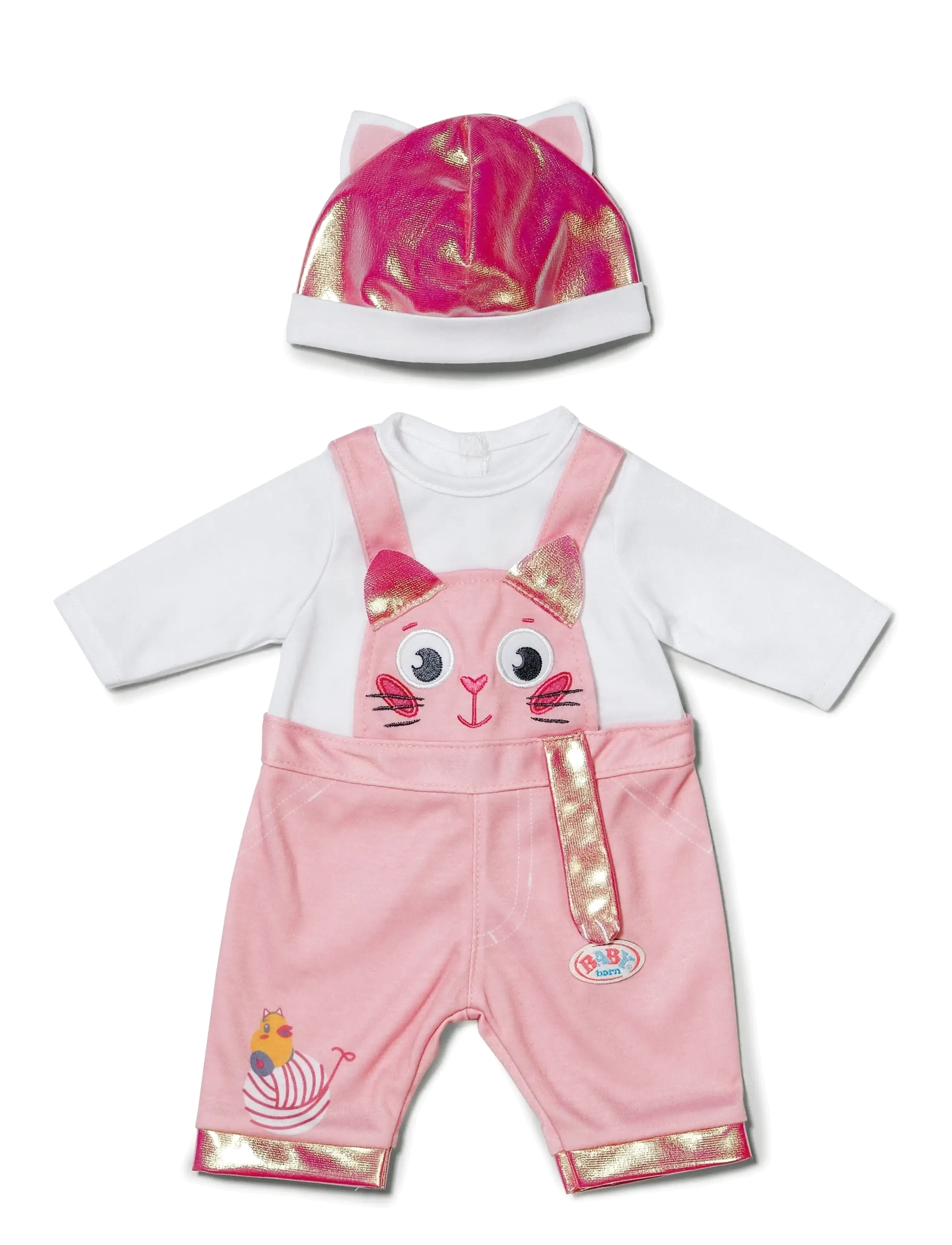 BABY born Onesie With Hat 43Cm, Børn, Doll Clothes, Pink, Str: 43 CM