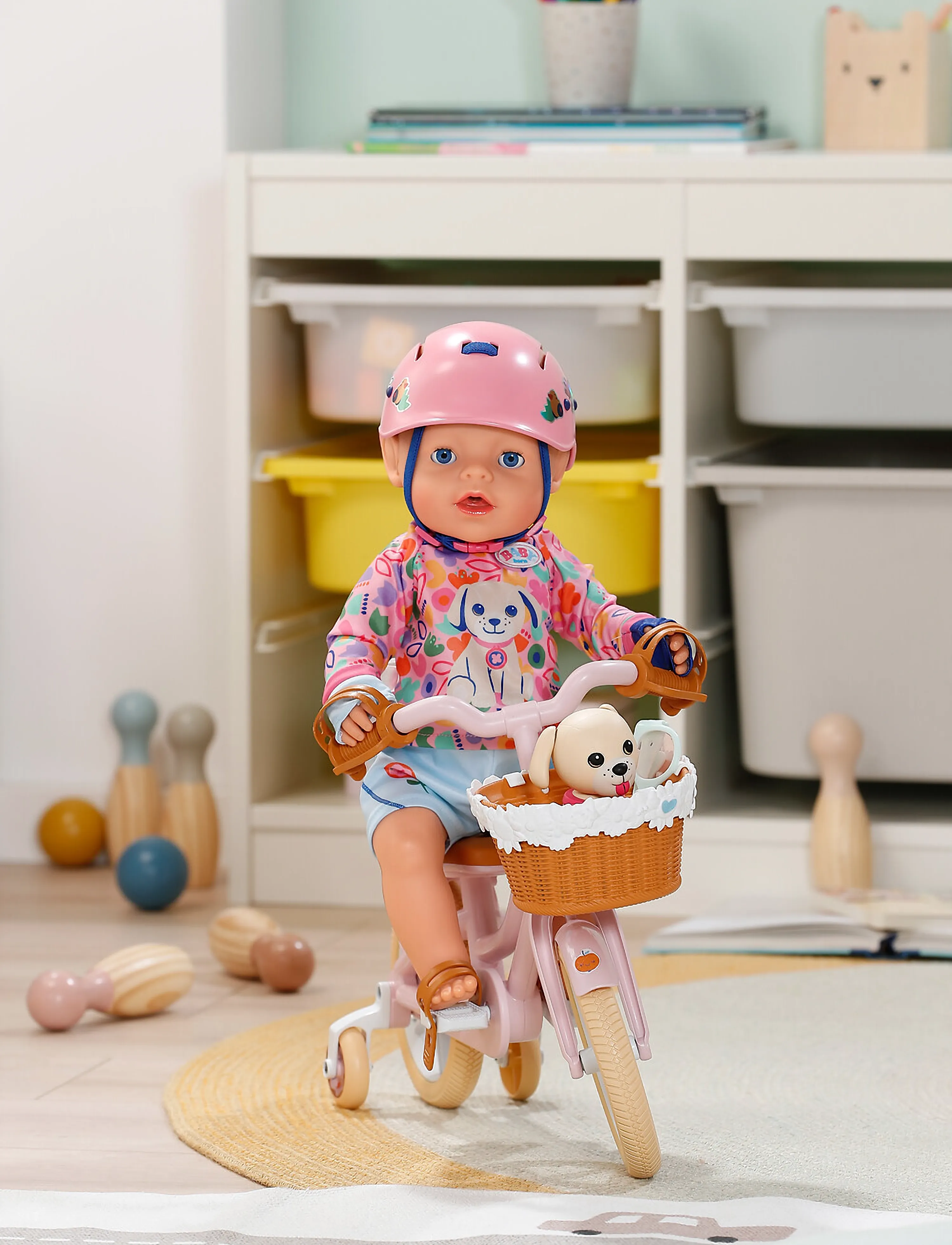BABY born Bike With Lucky, Børn, Dolls Tilbehør, Pink, Str: ONE SIZE