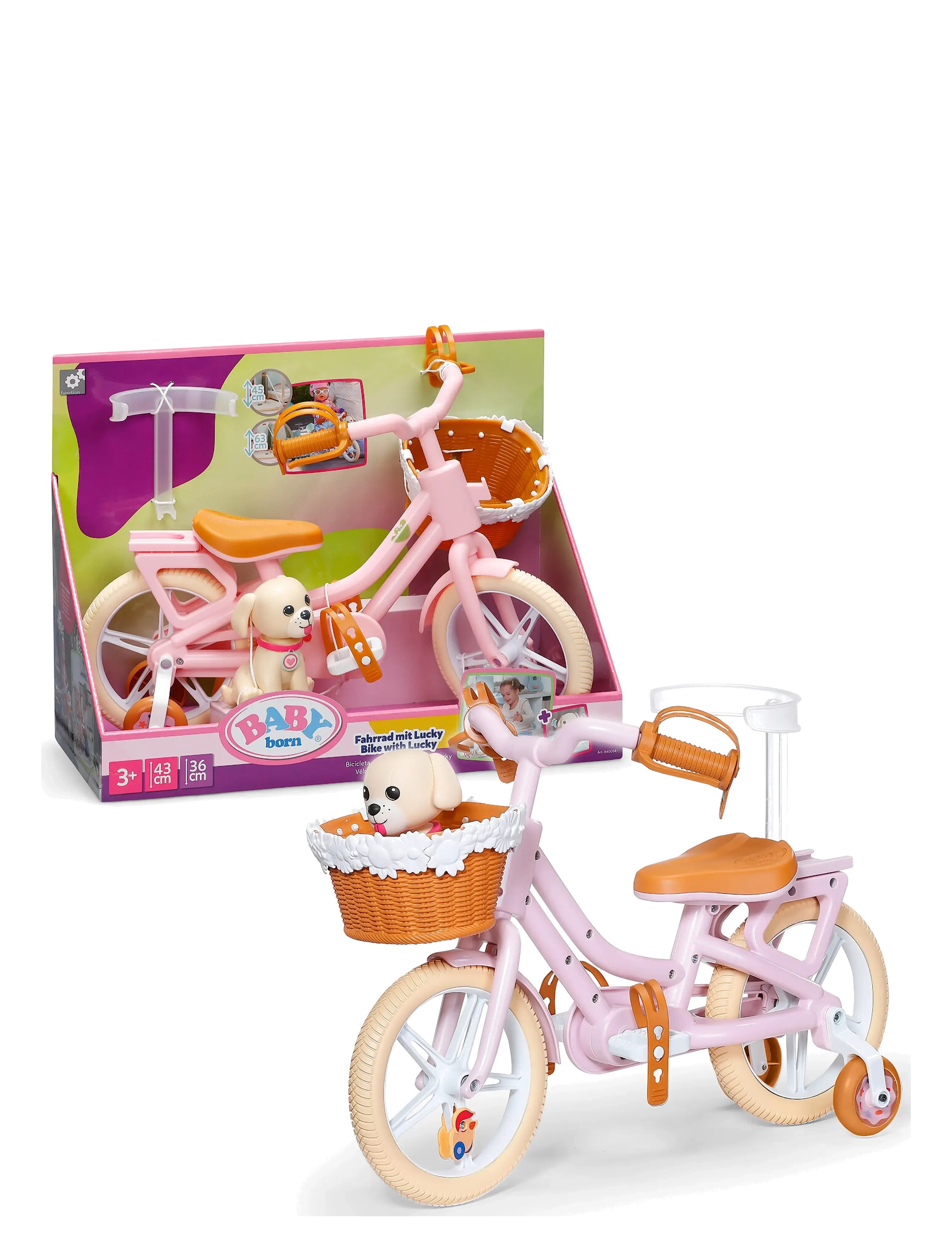 BABY born - BABY born Bike with Lucky - dukketilbehør - multicolor - 2