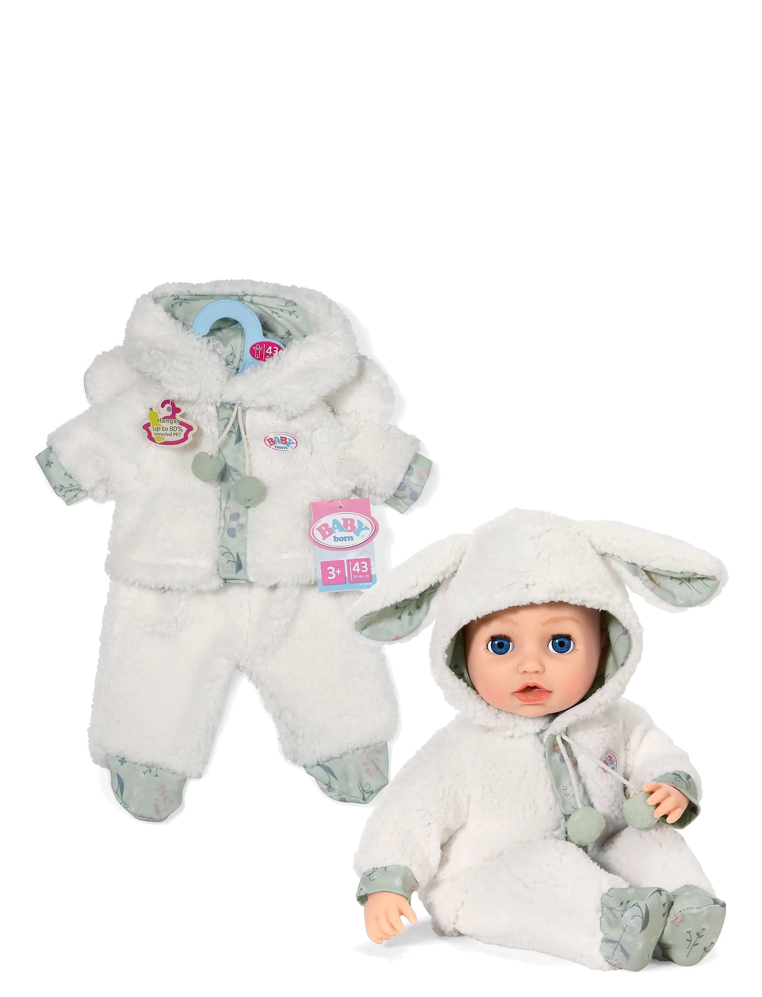 BABY born - BABY born Sheep Outfit 43cm - dukketøj - multicolor - 2