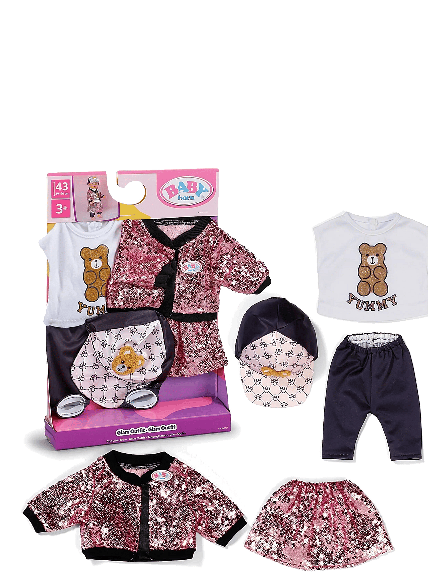 BABY born - BABY born Glam Outfit 43cm - dukketøj - multicolor - 0