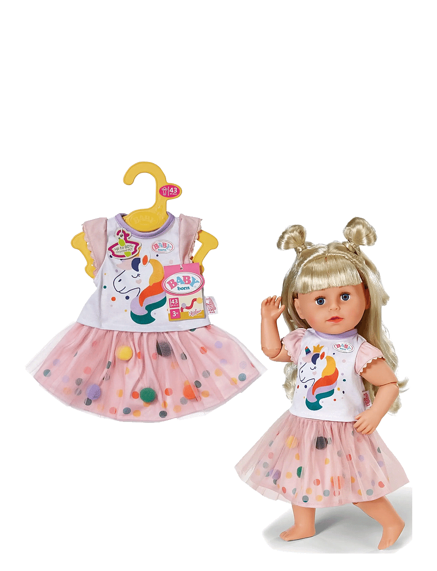 BABY born - BABY born Tutu Dress Unicorn 43cm - dúkkuföt - multicolor - 1