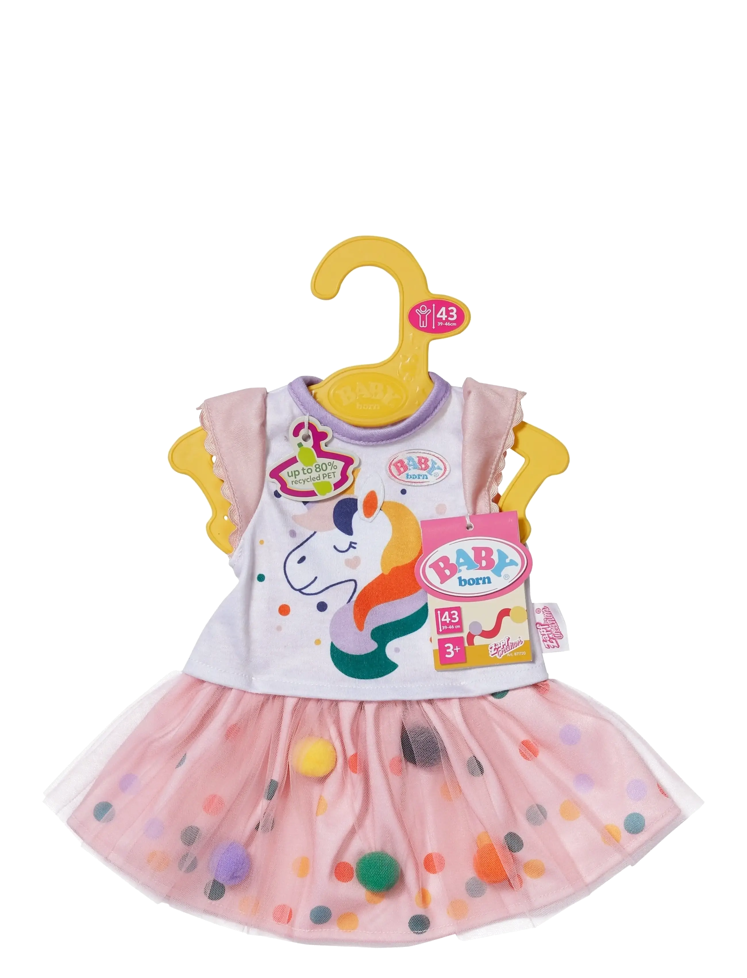 BABY born - BABY born Tutu Dress Unicorn 43cm - dukketøj - multicolor - 2