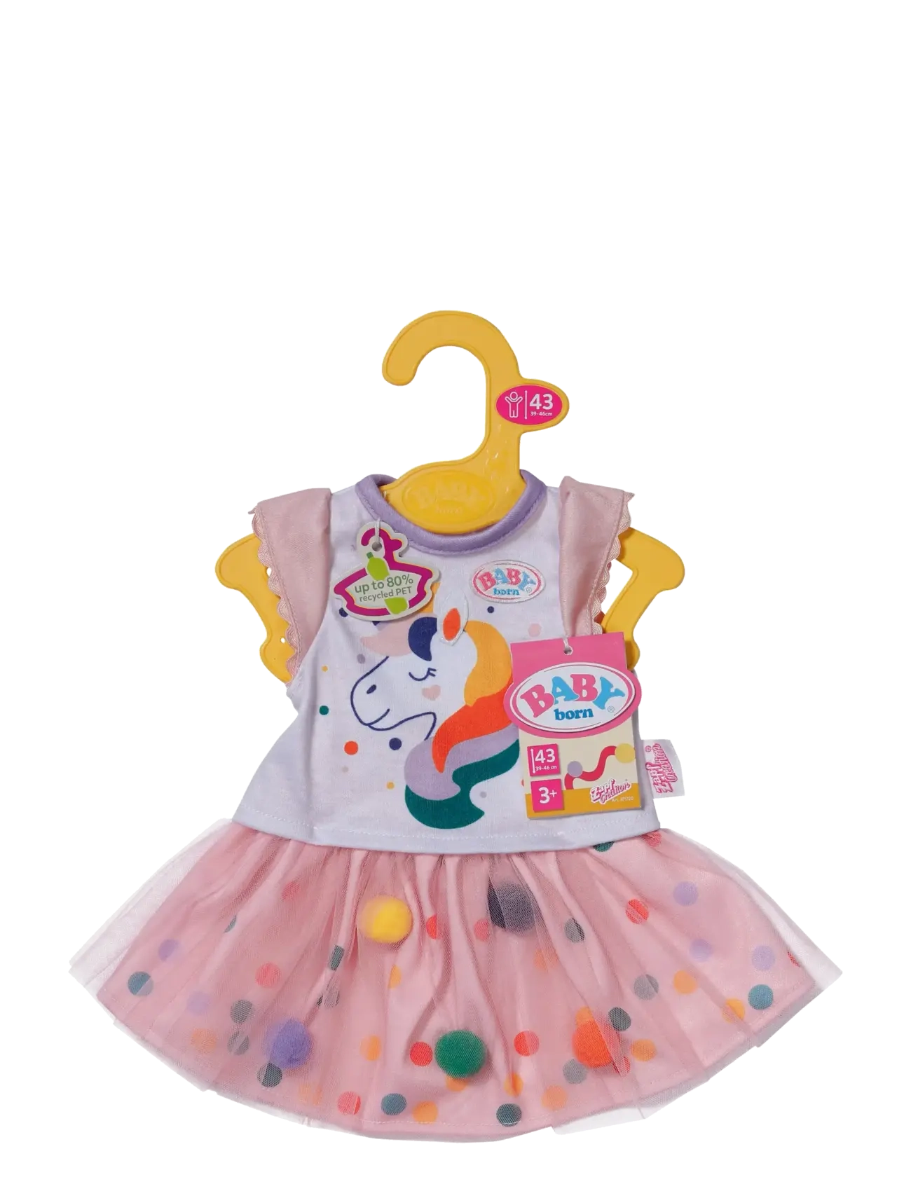 BABY born - BABY born Tutu Dress Unicorn 43cm - dukketøj - multicolor - 3