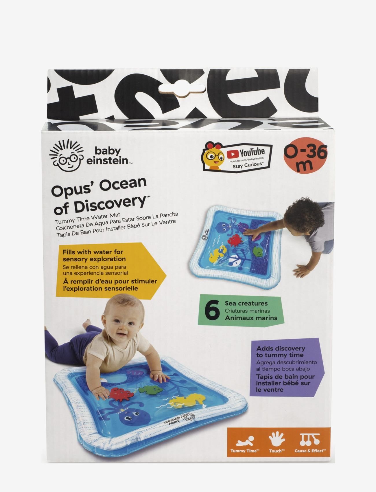 Baby Einstein - Opus’s Ocean of Discovery™ vand-legemadras - smábarnaleikvellir og leikmottur - blue - 4