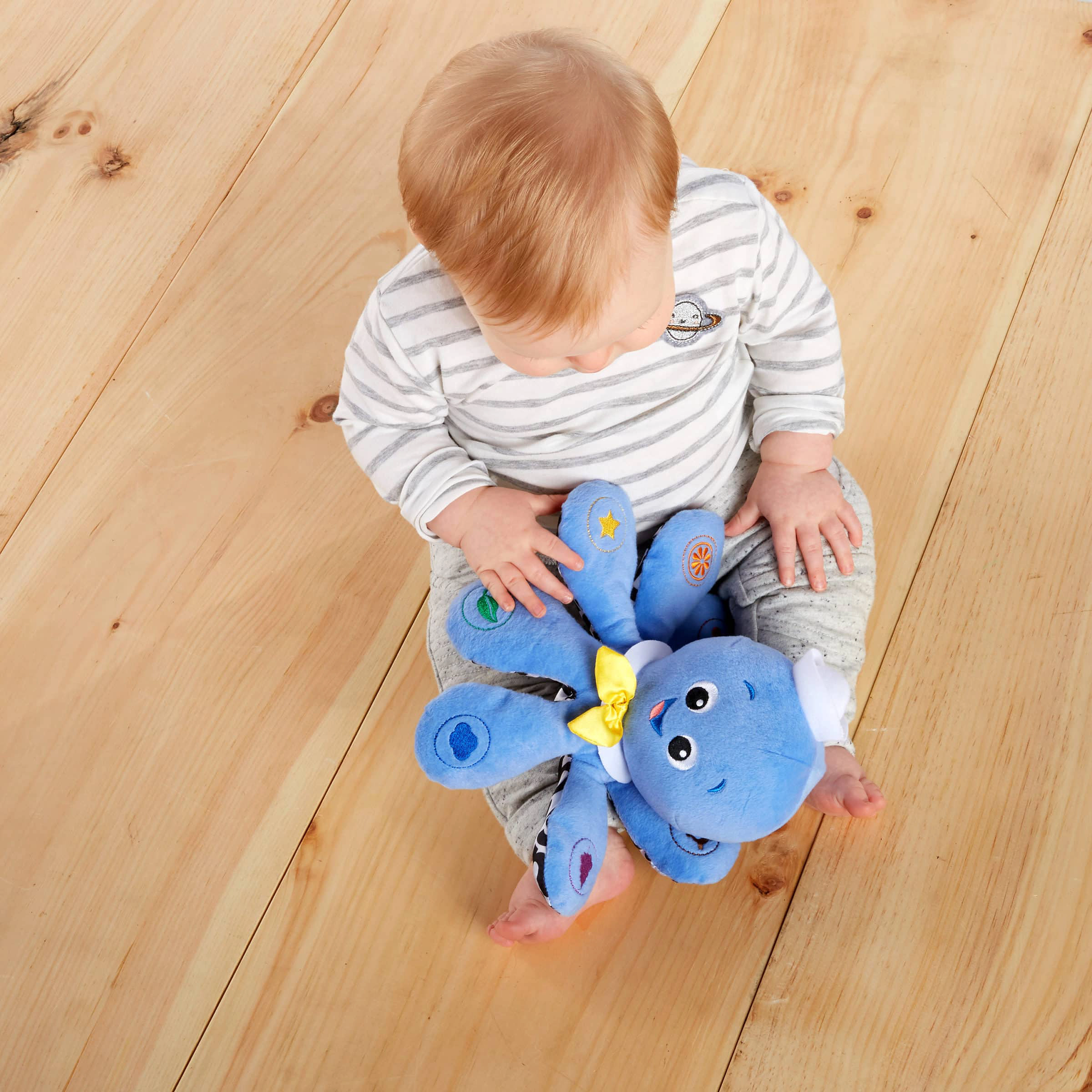 Baby Einstein Octoplush Blæksprutte, Børn, Musical Plush Legetøj, Blå, Str: ONE SIZE