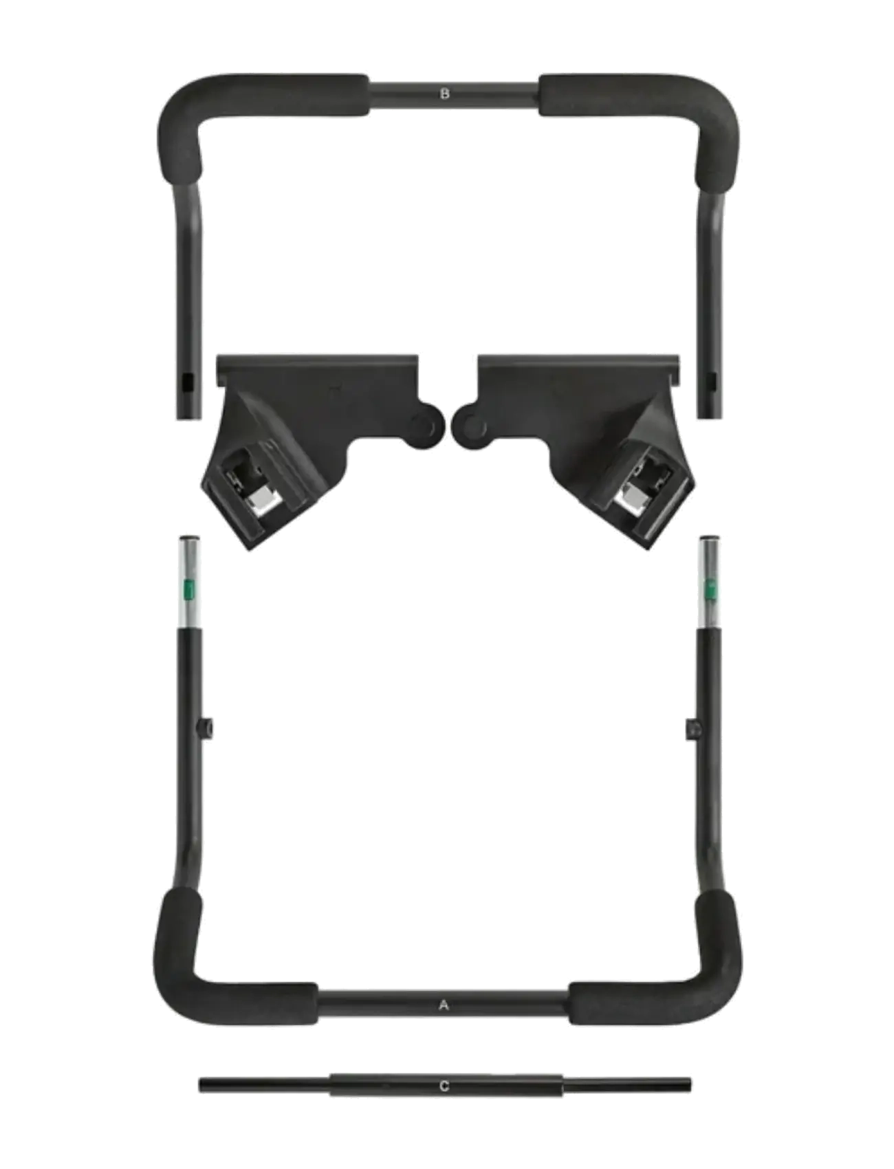 Baby Jogger Car Seat Adapter - Chicco/Peg Perego - City Mini GT2/Elite 2 - Inspiration - BLACK / black