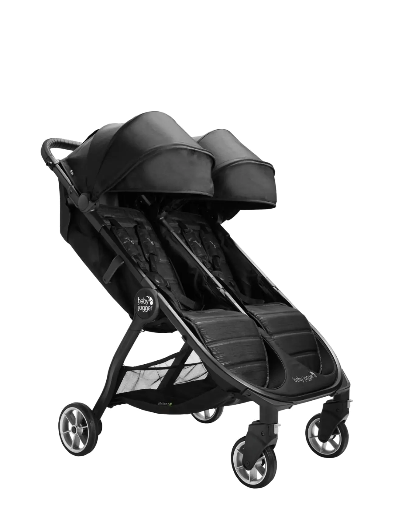 Baby Jogger City Tour 2 Double Pitch Black, 15KG/SEAT, Strollers & Accessories, Schwarz - Strollers, Kinder