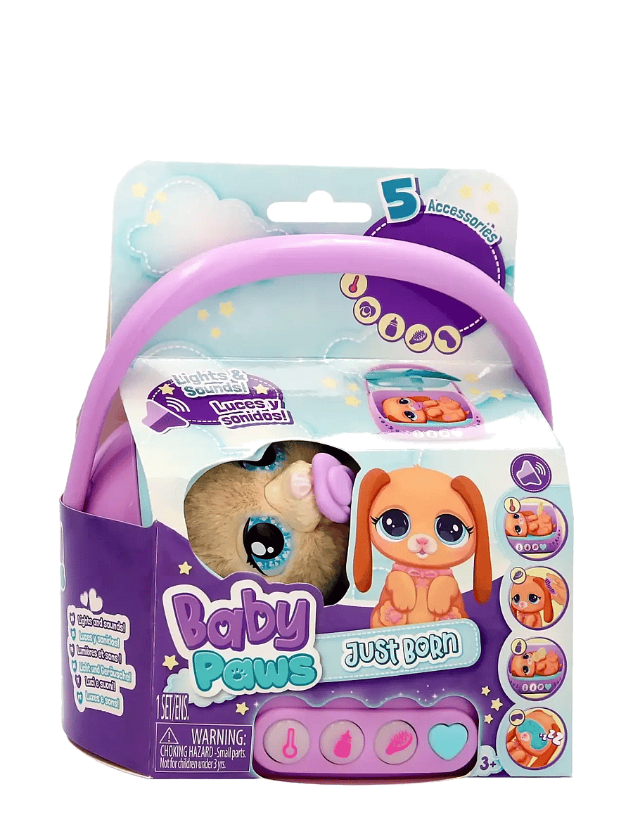 Baby Paws - Baby Paws Just Born Puppy - interaktiva djur - multi - 1