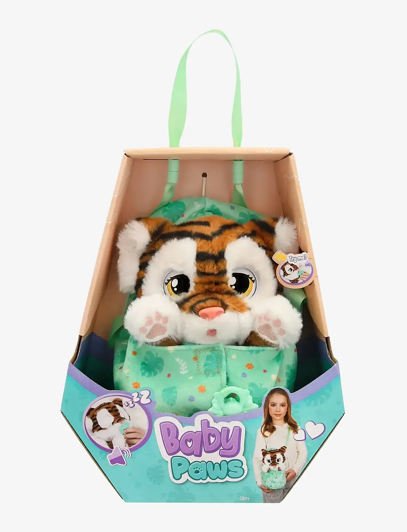 Baby Paws - Baby Paws 24 cm - Tiger - tøjdyr - muti - 1