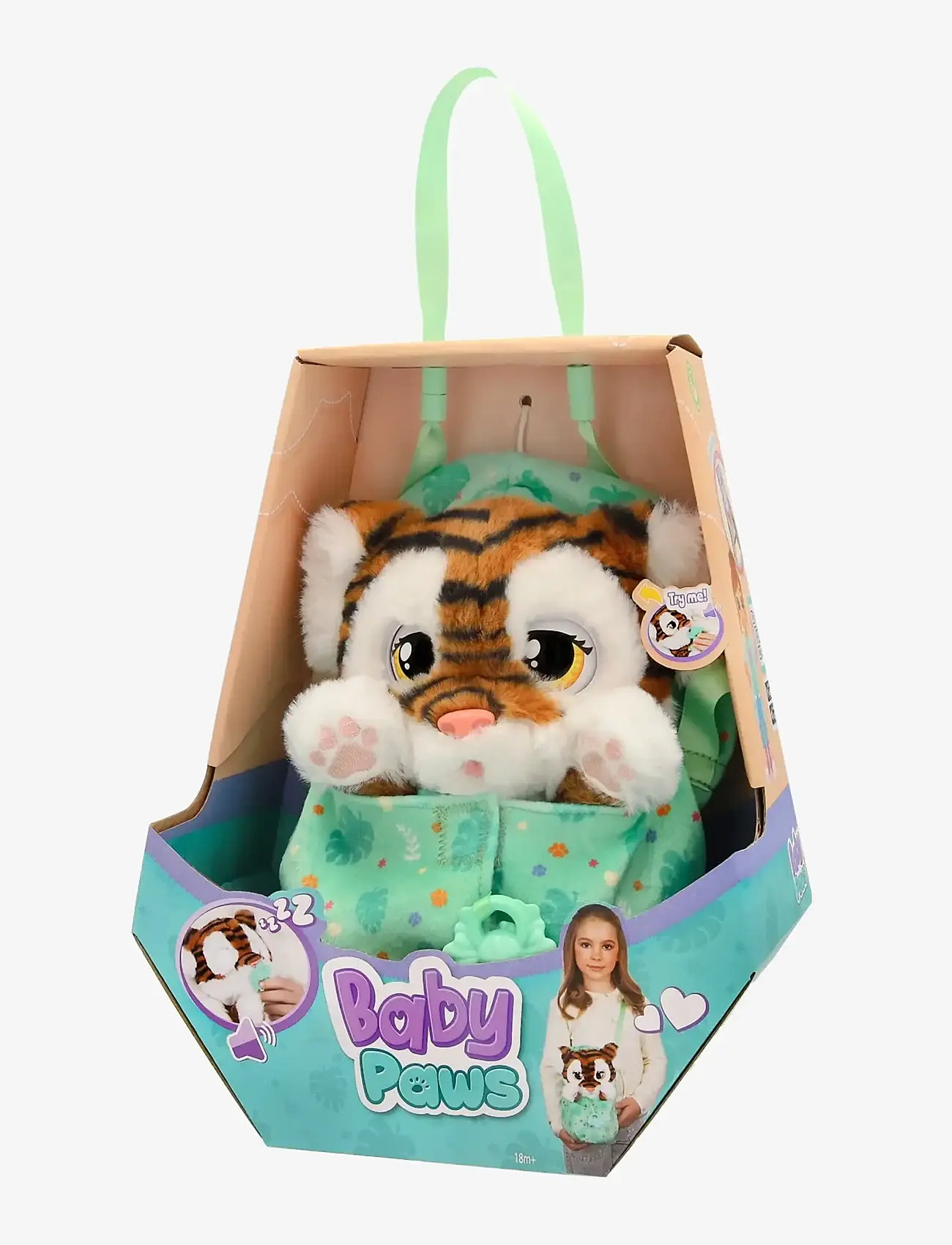 Baby Paws - Baby Paws 24 cm - Tiger - tøjdyr - muti - 4