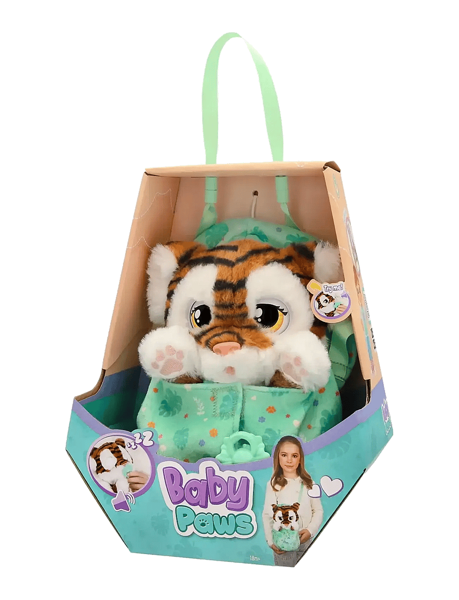 Baby Paws - Baby Paws 24 cm - Tiger - tøjdyr - muti - 4