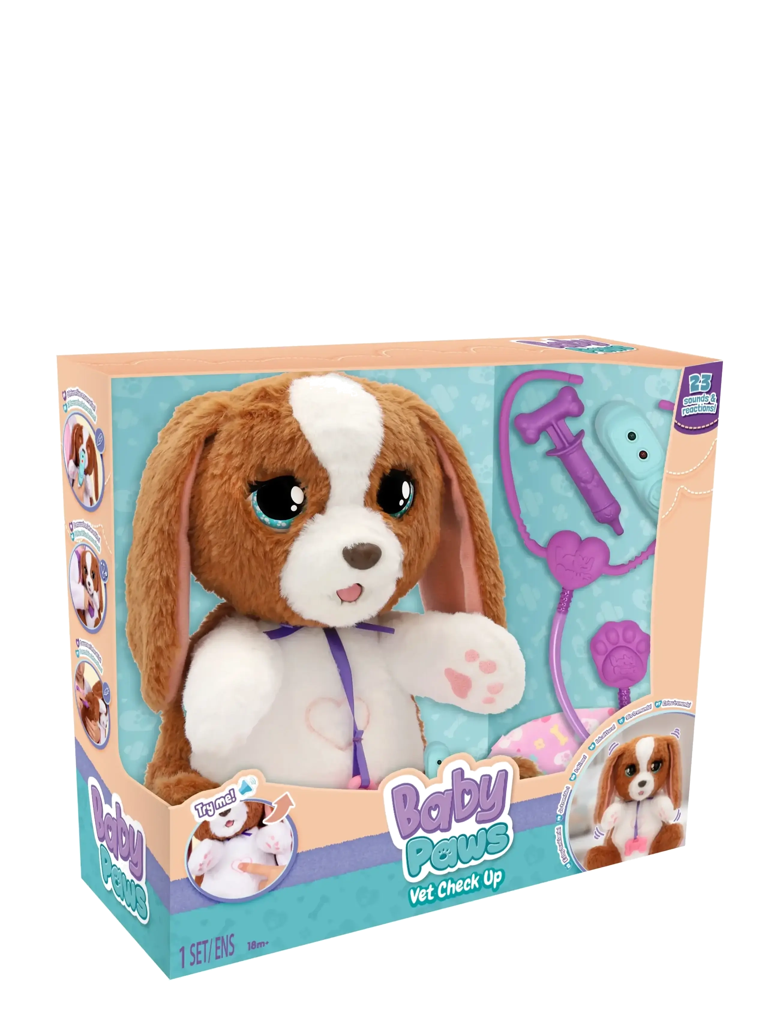 Baby Paws - Baby Paws Interactive Puppy - Vet Check Up - interaktive dyr - muti - 3