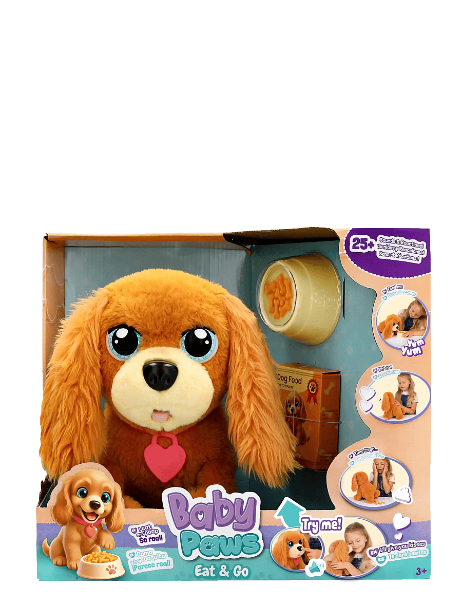 Baby Paws - Baby Paws Eat & Go - interaktiva djur - multi - 1