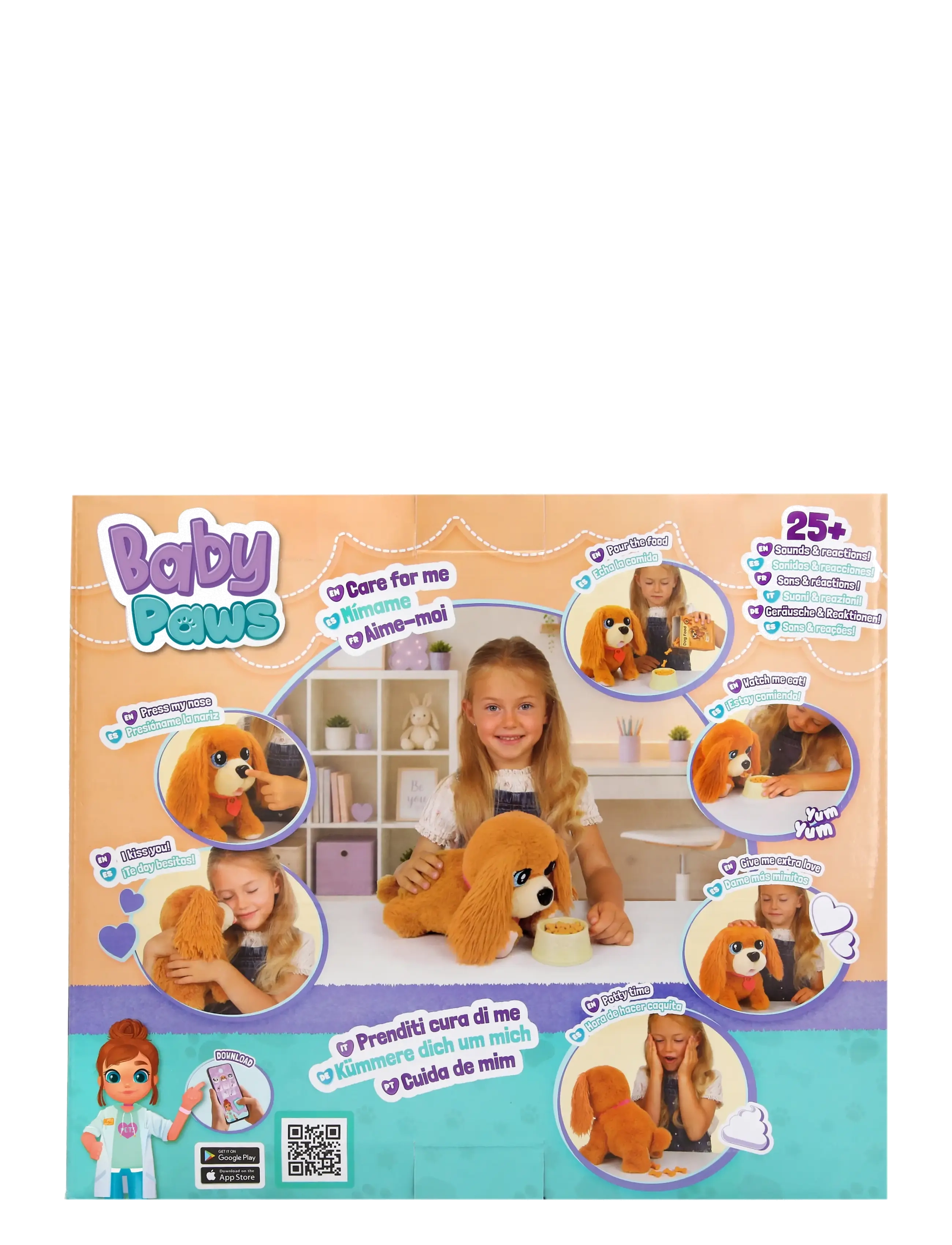 Baby Paws - Baby Paws Eat & Go - interaktiva djur - multi - 3