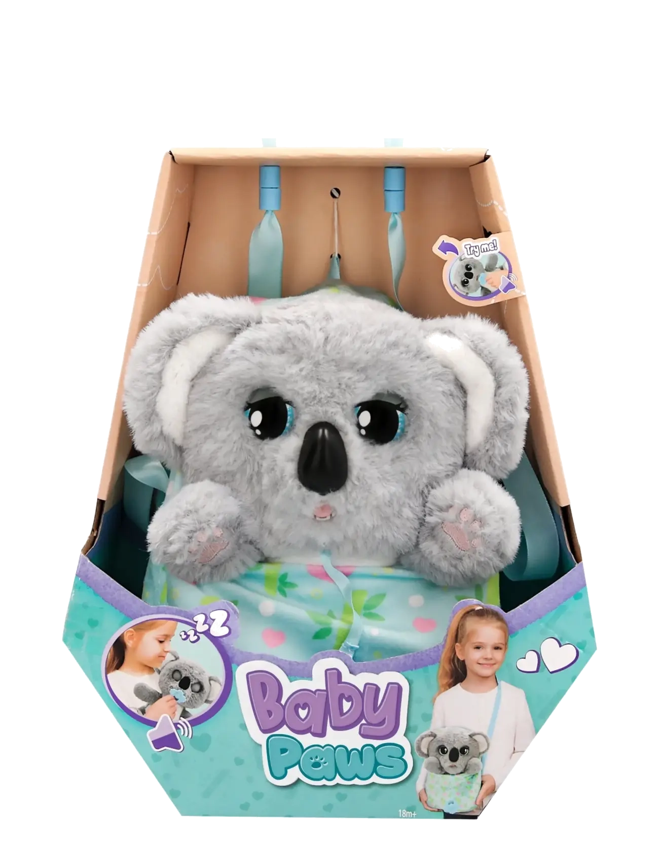 Baby Paws Baby Paws W4 Koala 24 cm - Legetøj 3-5 år - MULTI / grey