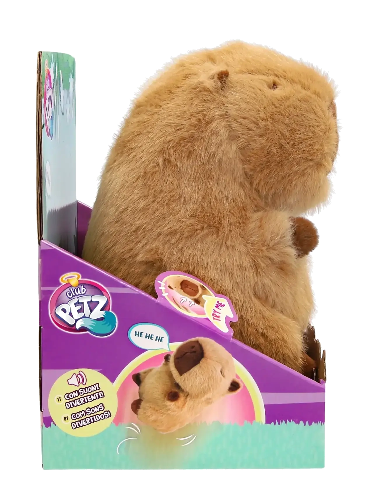Baby Paws - Club Petz Bim Bam Capybara 16cm - interaktiva djur - multi - 3