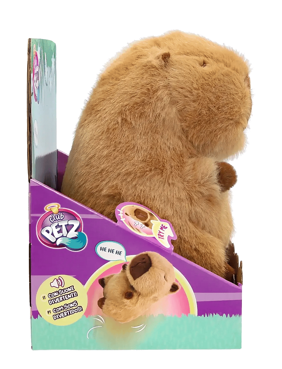 Baby Paws - Club Petz Bim Bam Capybara 16cm - interaktiva djur - multi - 3