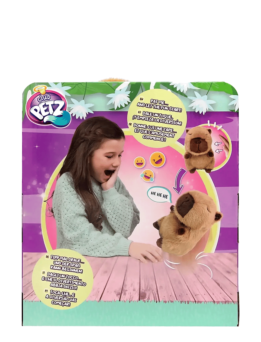 Baby Paws - Club Petz Bim Bam Capybara 16cm - interaktiva djur - multi - 4