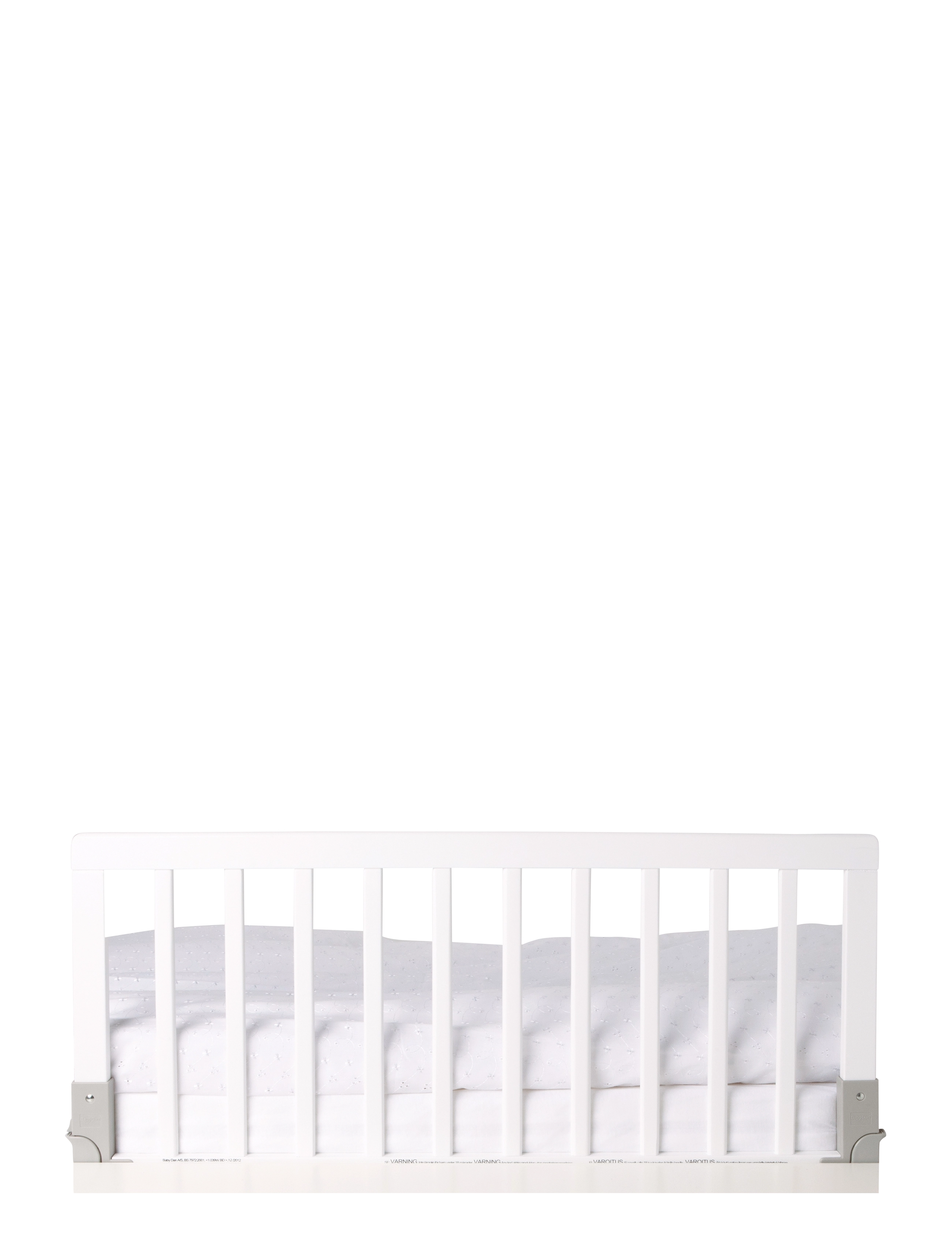 BabyDan Wooden Bed Guard by BabyDan, white/silver - 4 for 3 - WHITE / white