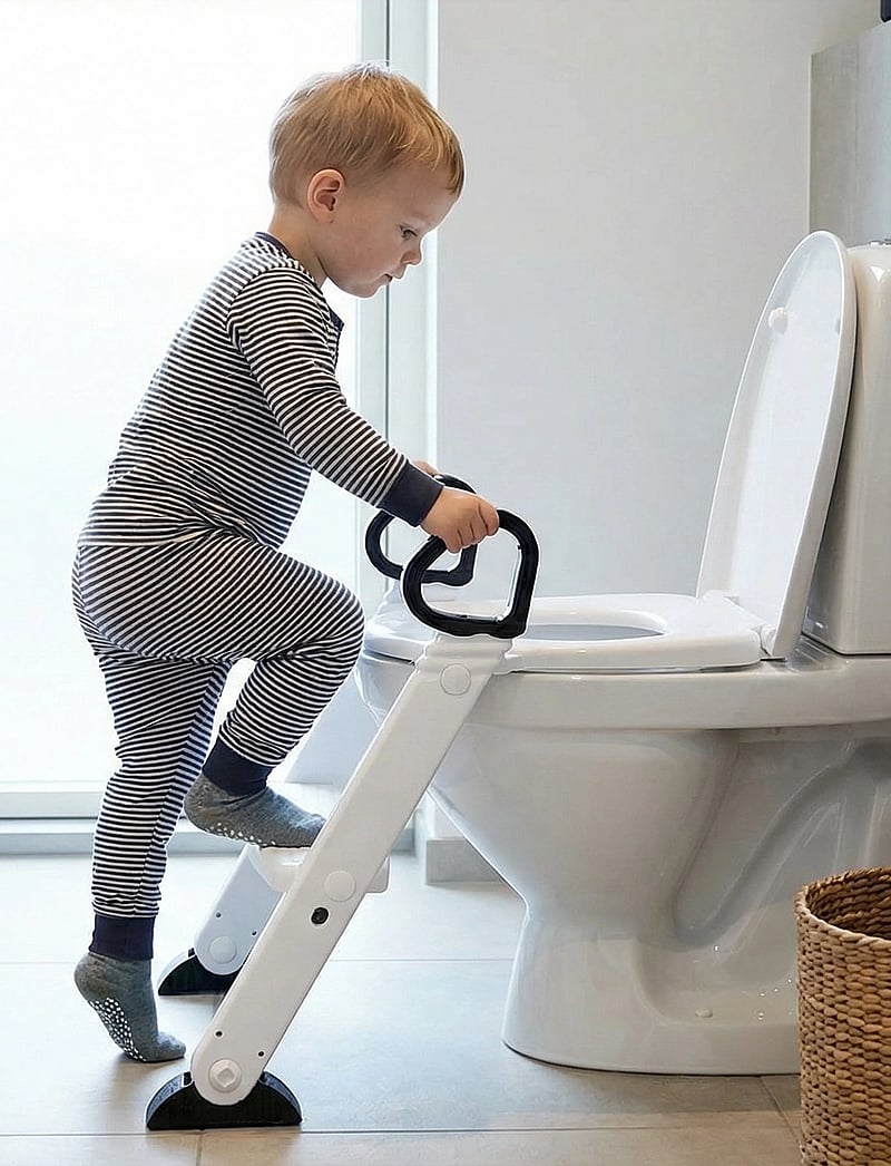 BabyDan - Toilet Trainer with Step by BabyDan - töpfchen - white/black - 0