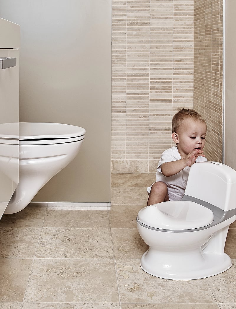 BabyDan - Potty with Flush Sound by BabyDan - pottor - white/grey - 3
