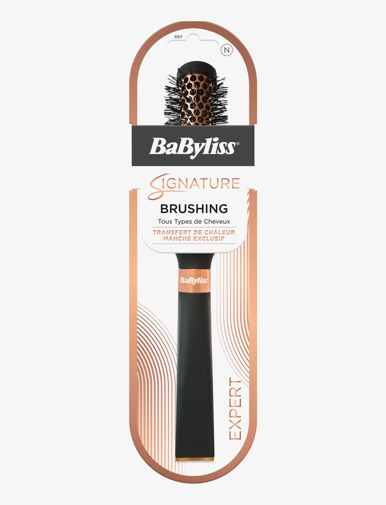 Babyliss Paris Signature Styling Brush 24 Mm, Rund børste, Nude, Str: 1 pcs