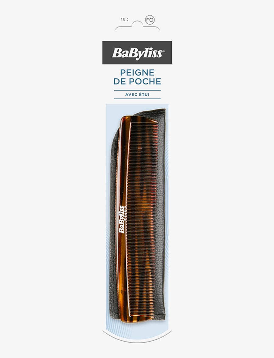 Babyliss Paris - Pocket comb with a case - kammar - clear - 0