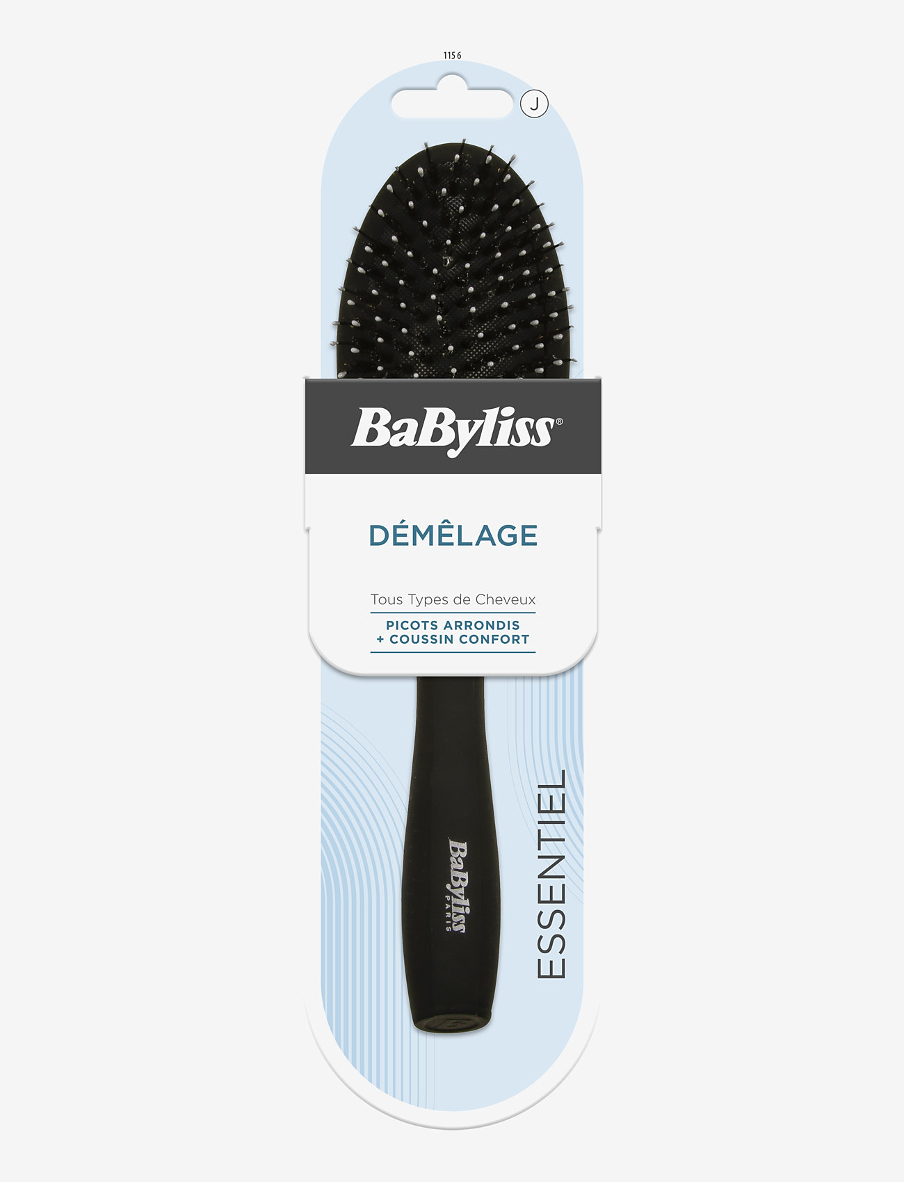 Babyliss Paris - Paddle Brush Black - plakanas matu sukas - clear - 0