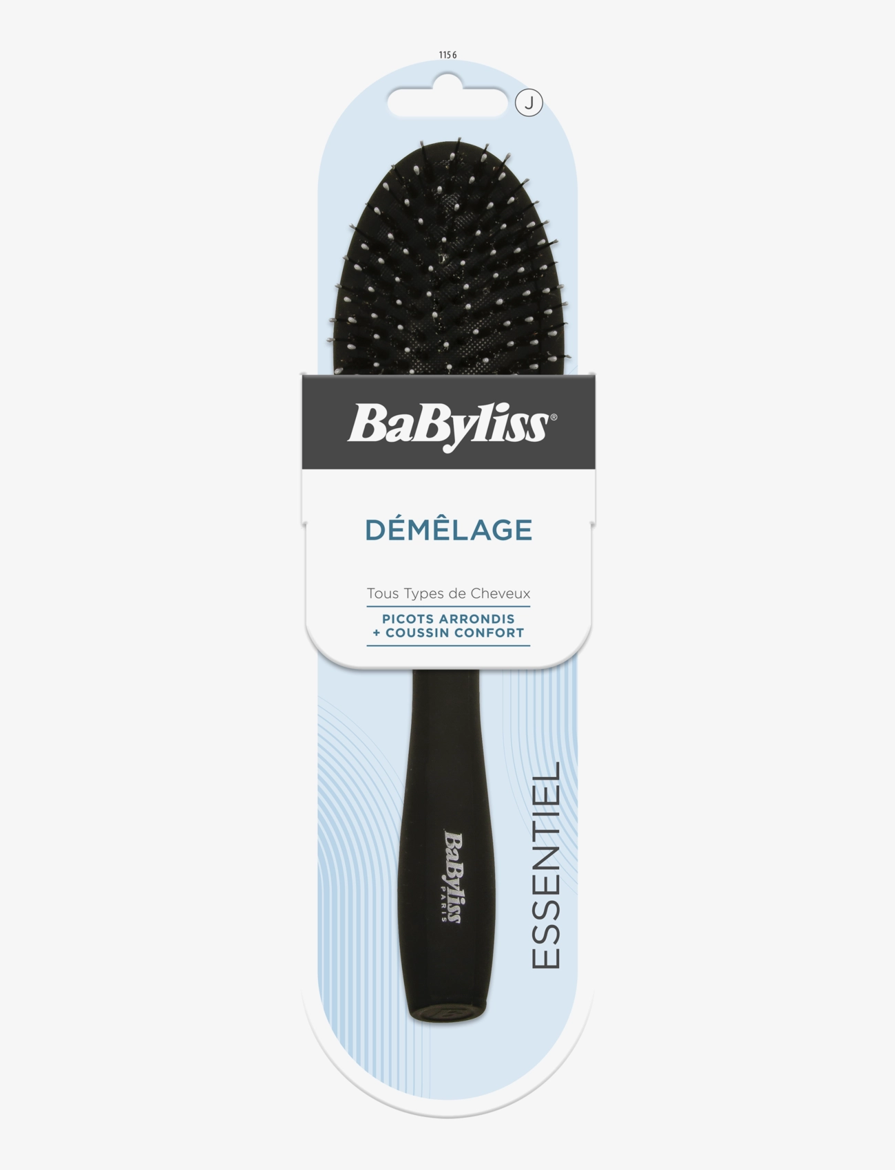 Babyliss Paris Paddle Brush Black - Paddelbørster - CLEAR / undefined