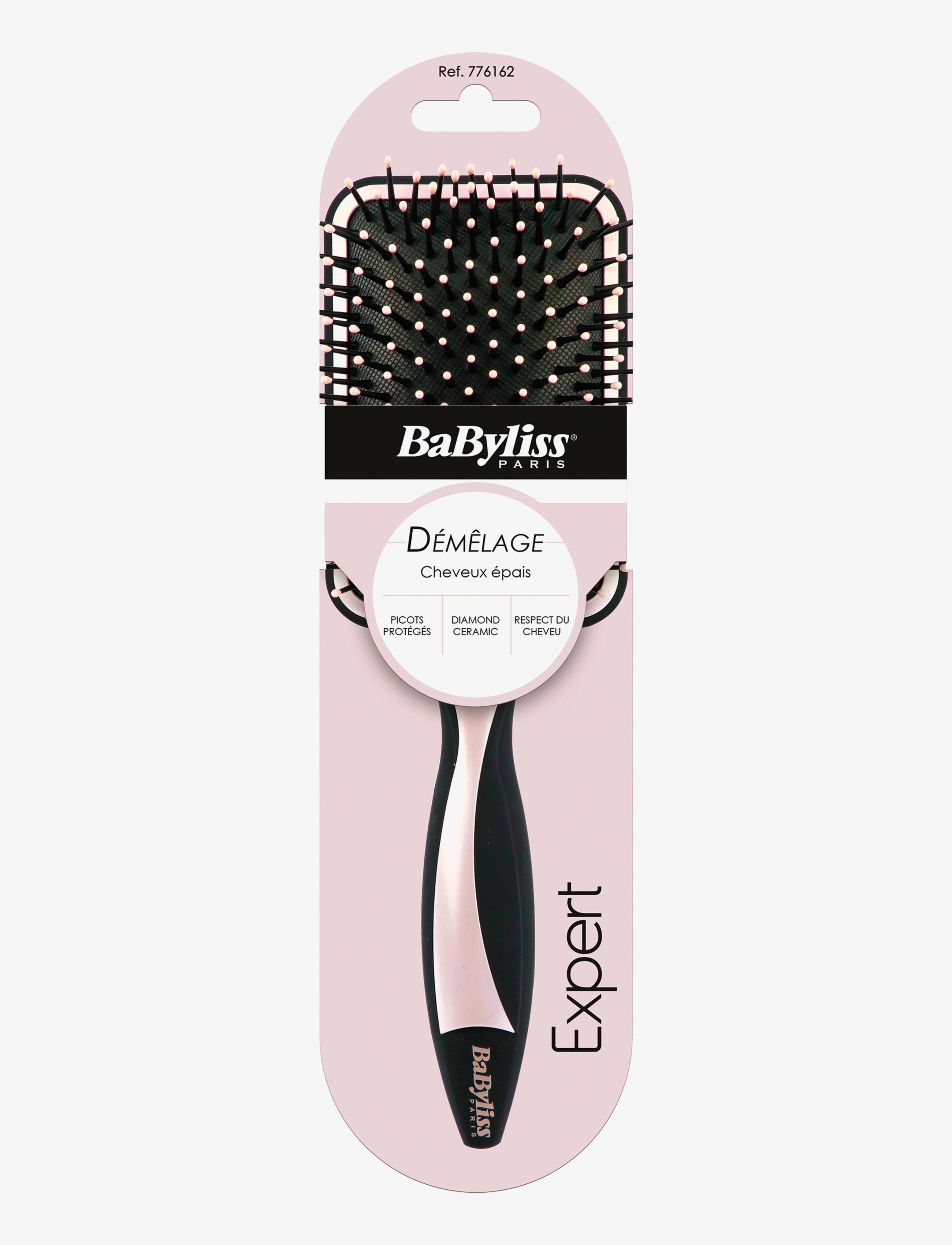 Babyliss Paris Large Cushion Brush, Padlebørste, Pink, Str: ONE SIZE