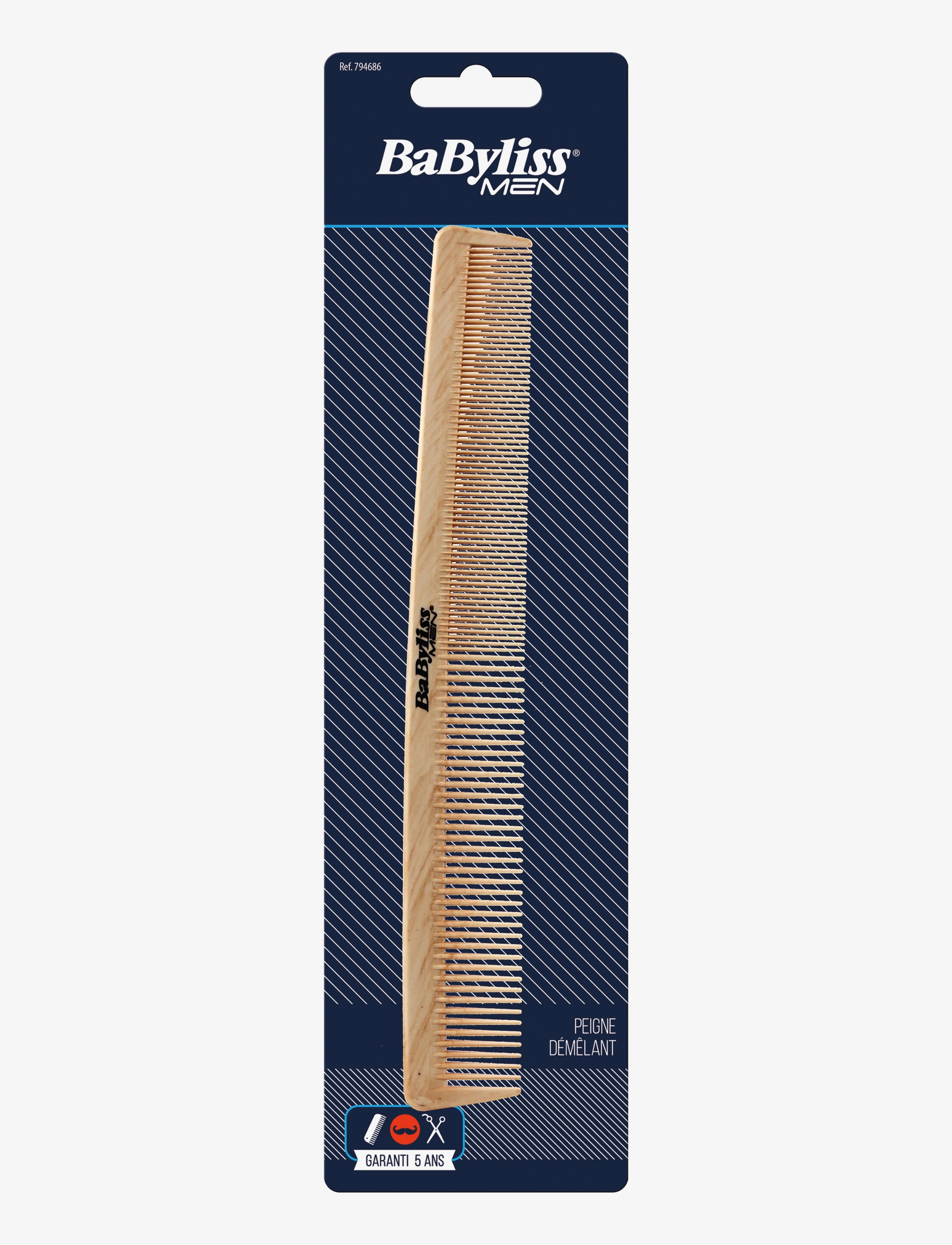 Babyliss Paris Long Comb, One Size, Beige, Styling > Kamme Og Børster, Herre