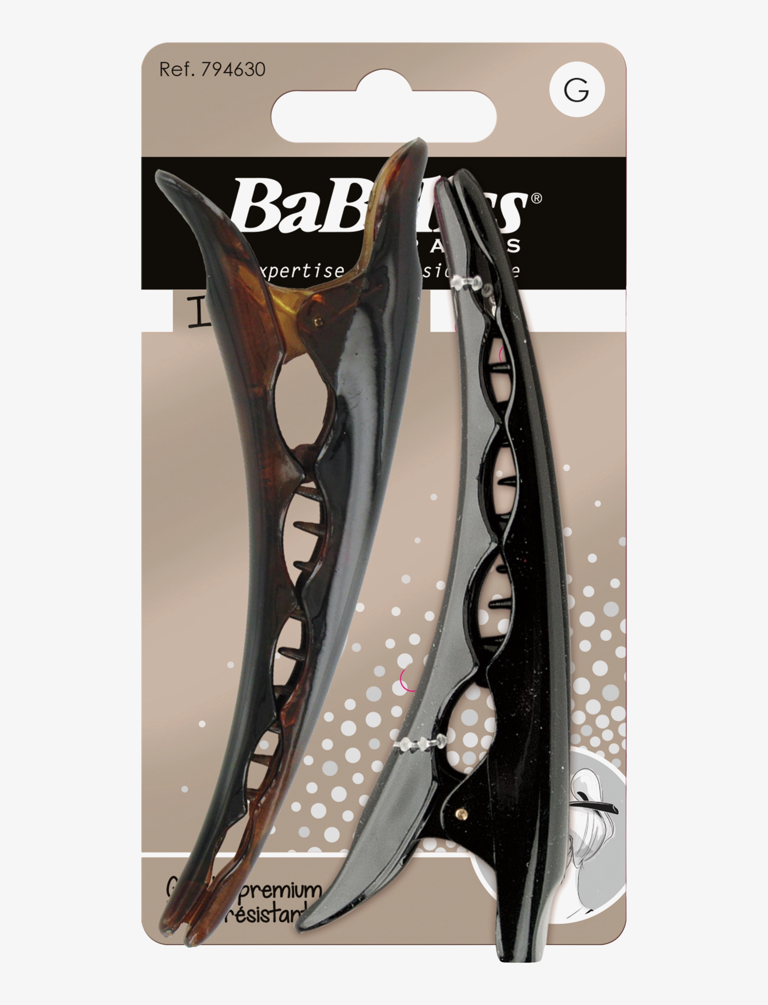 Babyliss Paris Concorde hair clip 2 pcs - BaByliss - CLEAR / undefined