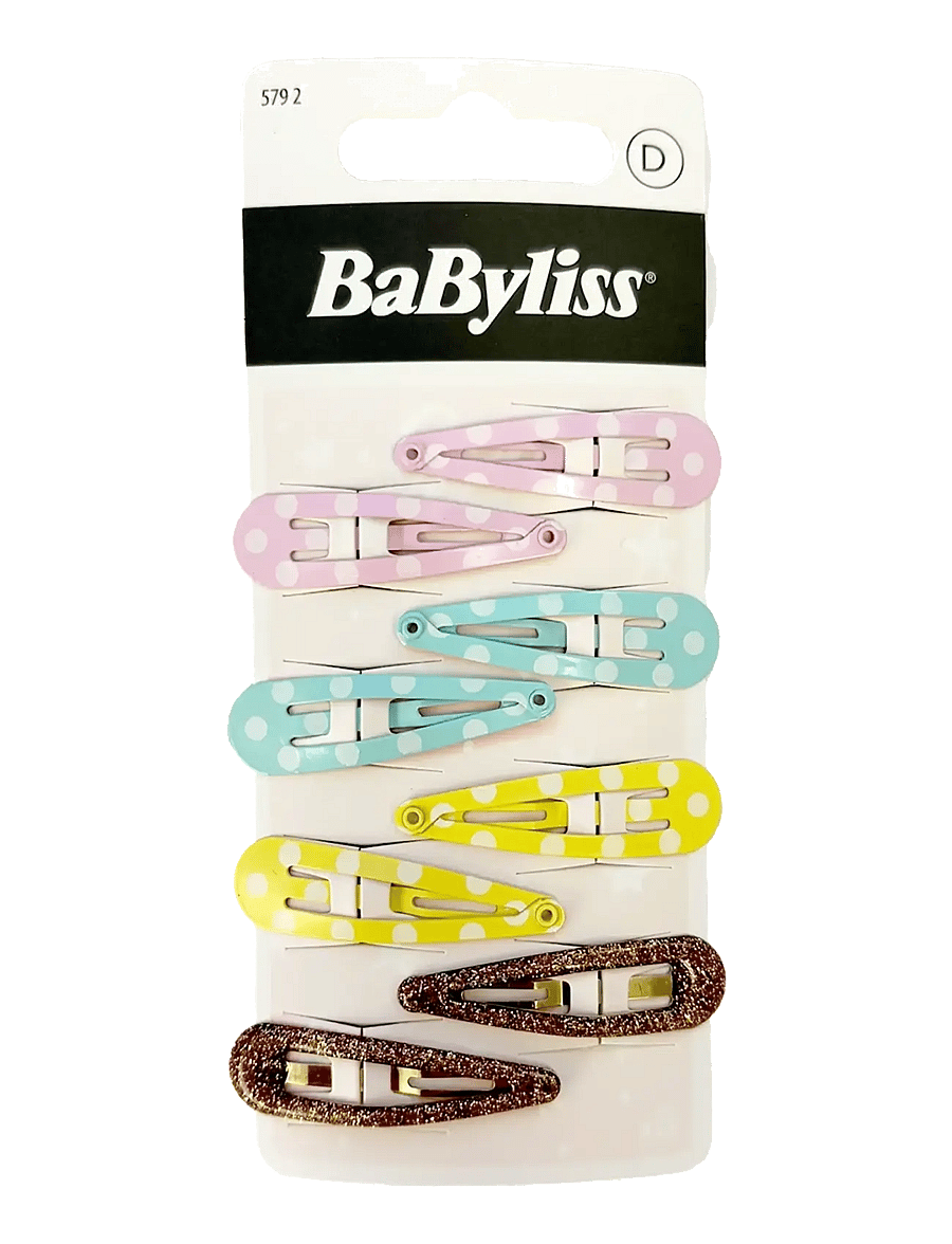 Babyliss Paris - Hair clip kids 8 pcs - juukseklambrid - clear - 0