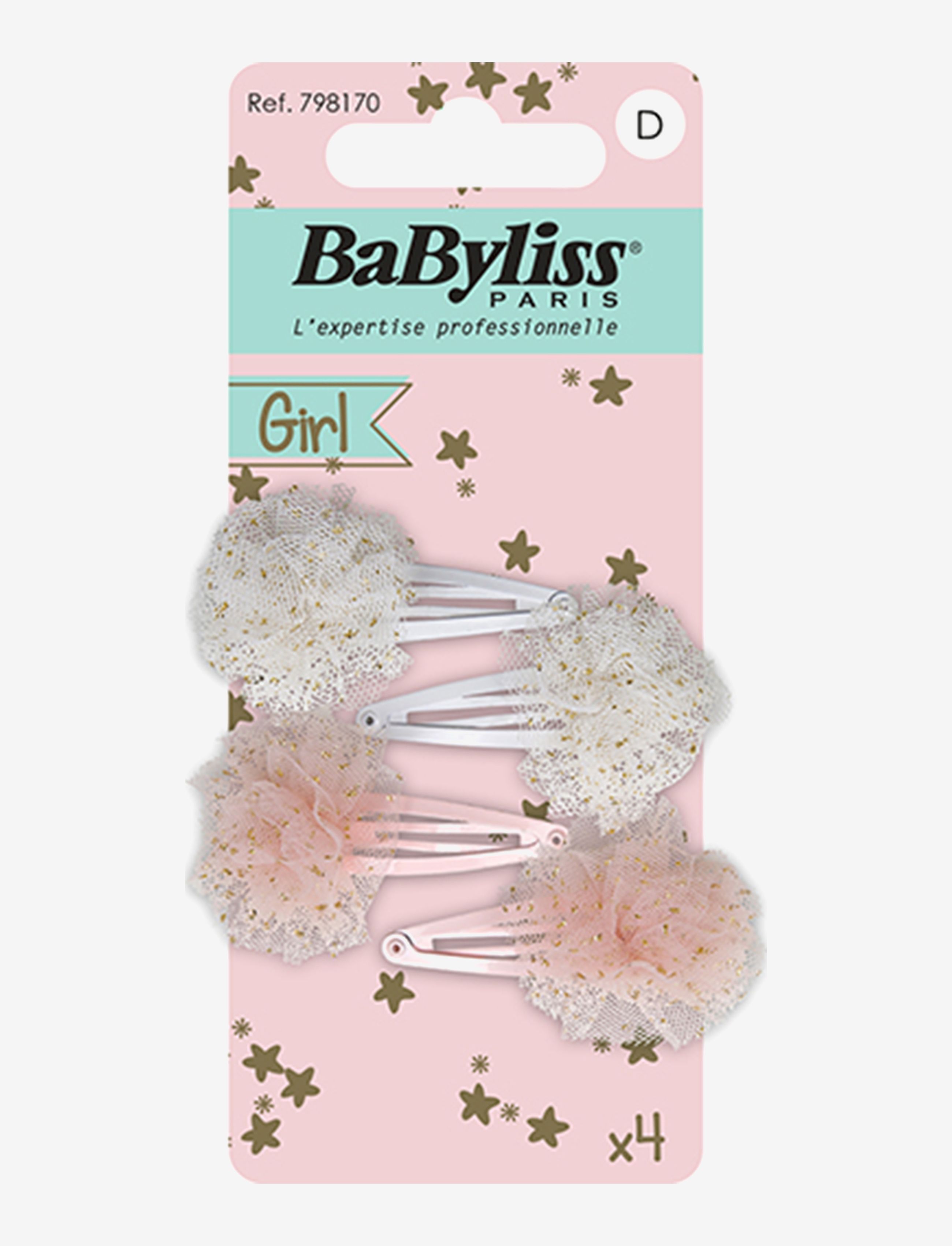 Babyliss Paris 798170 Clic Clac, Børn, Børne Dekorative Clic Clac Hårklemmer, Multi/mønstret, Str: ONE SIZE