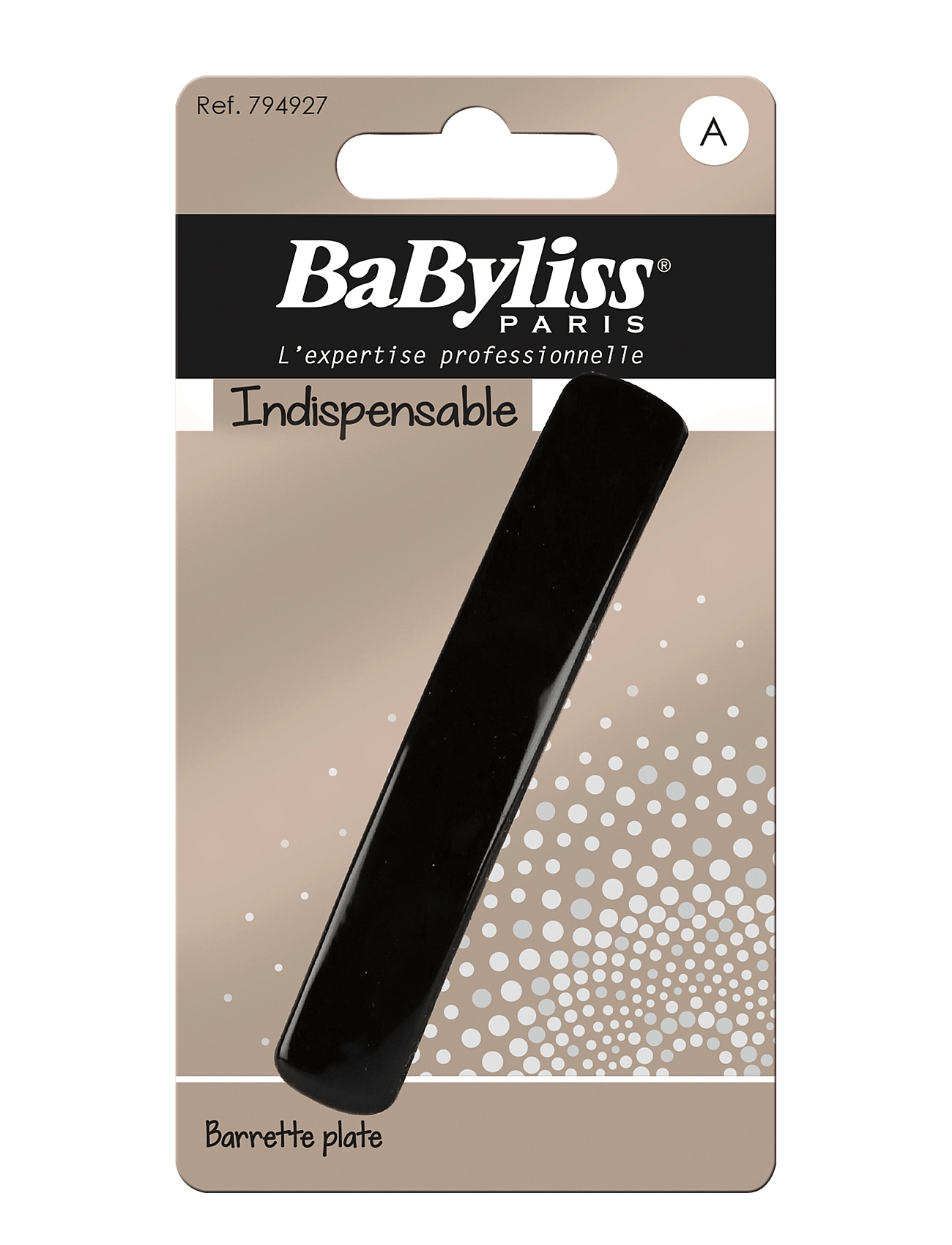 Babyliss Paris Big Flat Barrette - Black - ONE SIZE