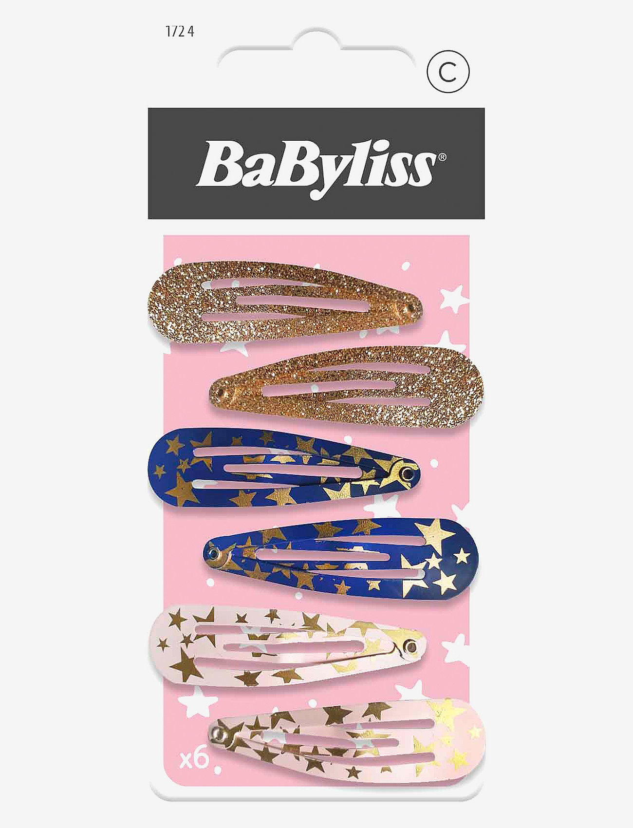 Babyliss Paris - Kids Sleepins x6 - hårspänne - clear - 0
