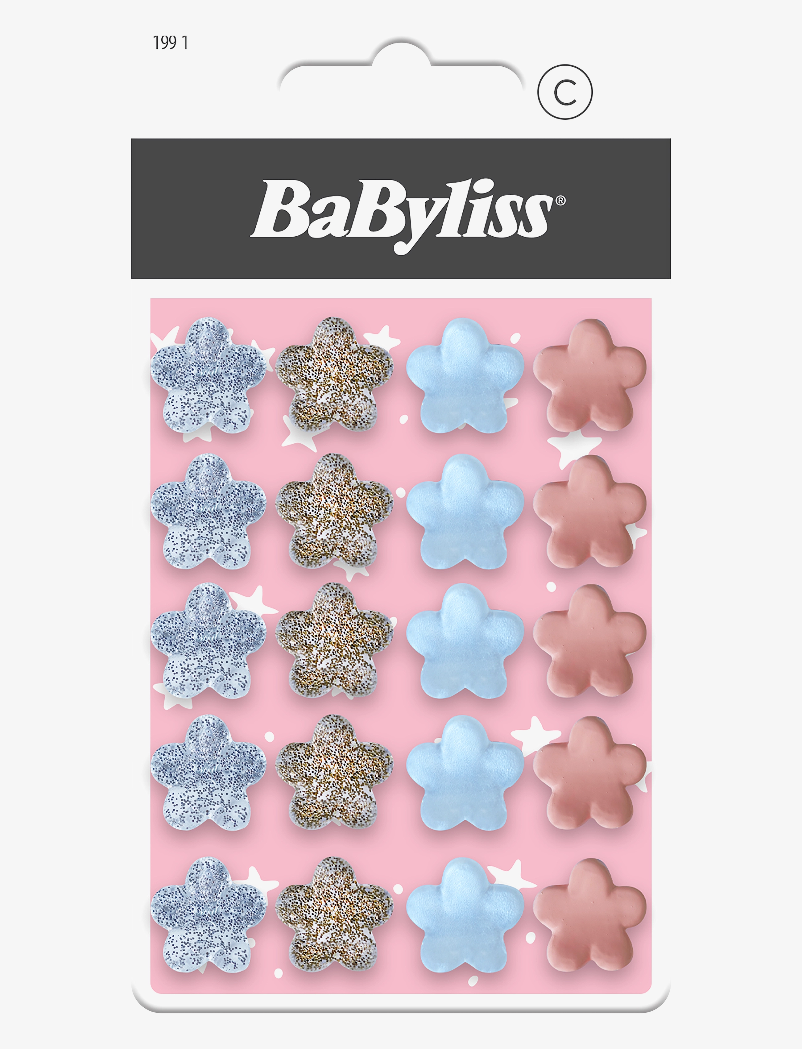 Babyliss Paris Big Sponge Elastics, 20 pcs, Nude, Hårtilbehør > Hårnåle, Børn