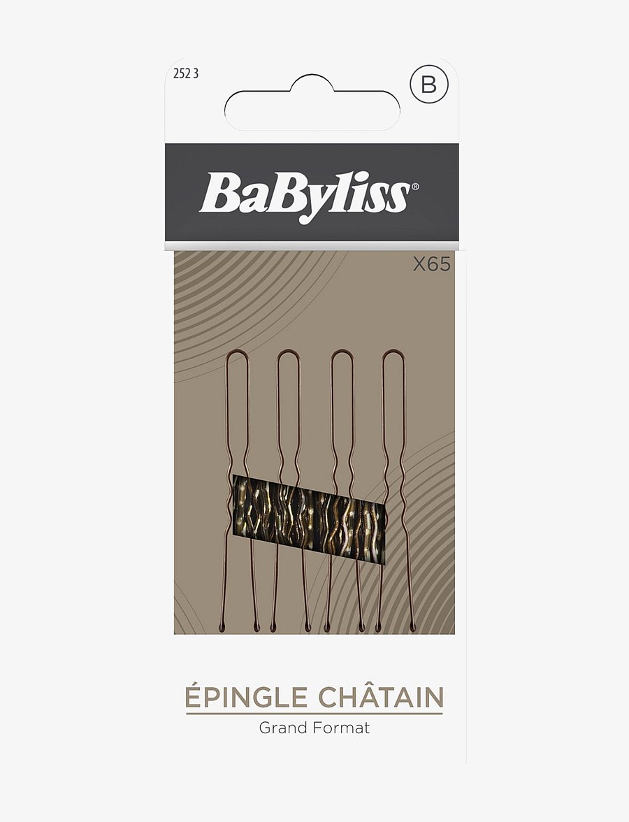 Babyliss Paris - Hårnål U-form Brun 65 st - juuksenõelad - clear - 0