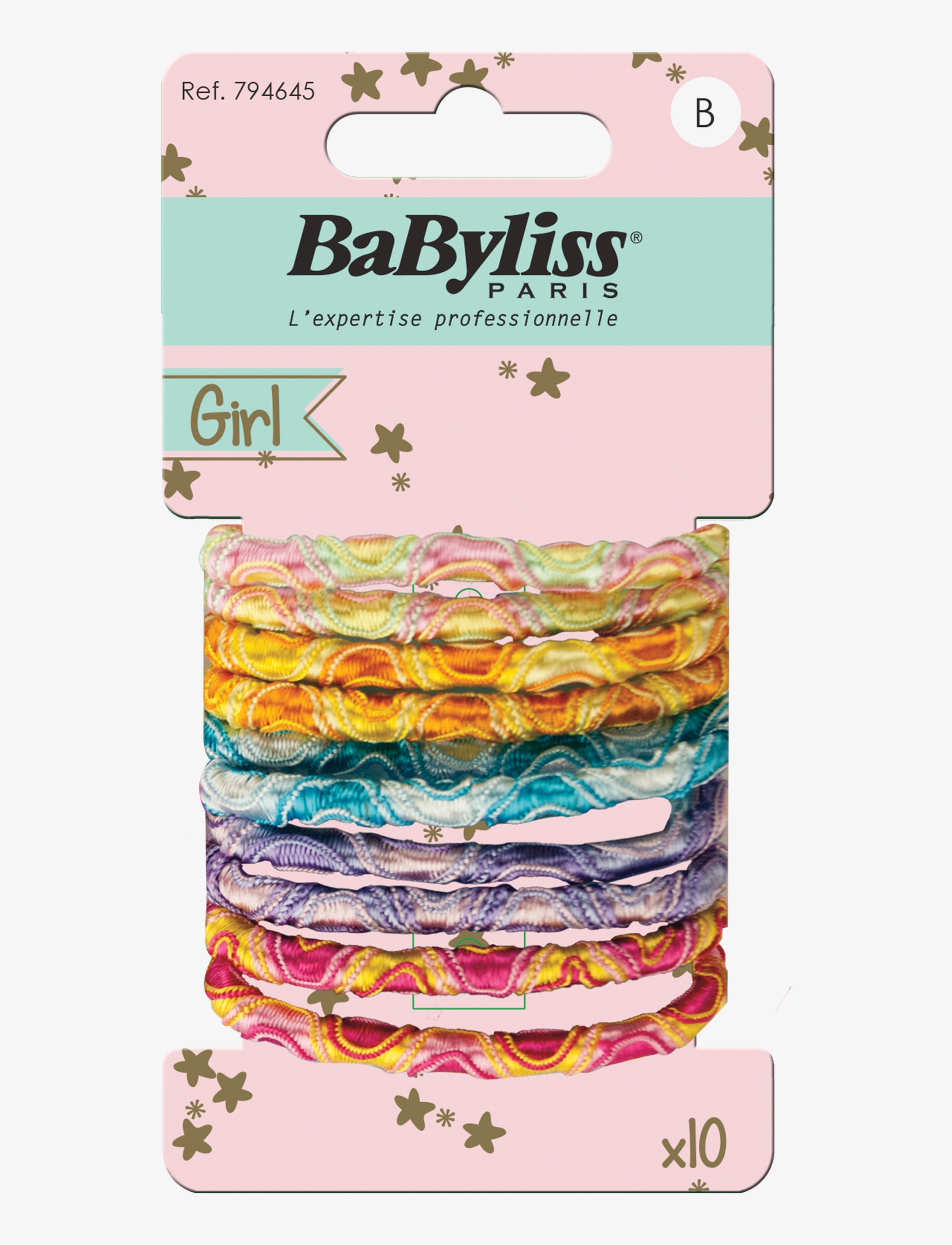 Babyliss Paris Elastics mixed colours kids 10 pcs - Tilbehør - CLEAR / undefined
