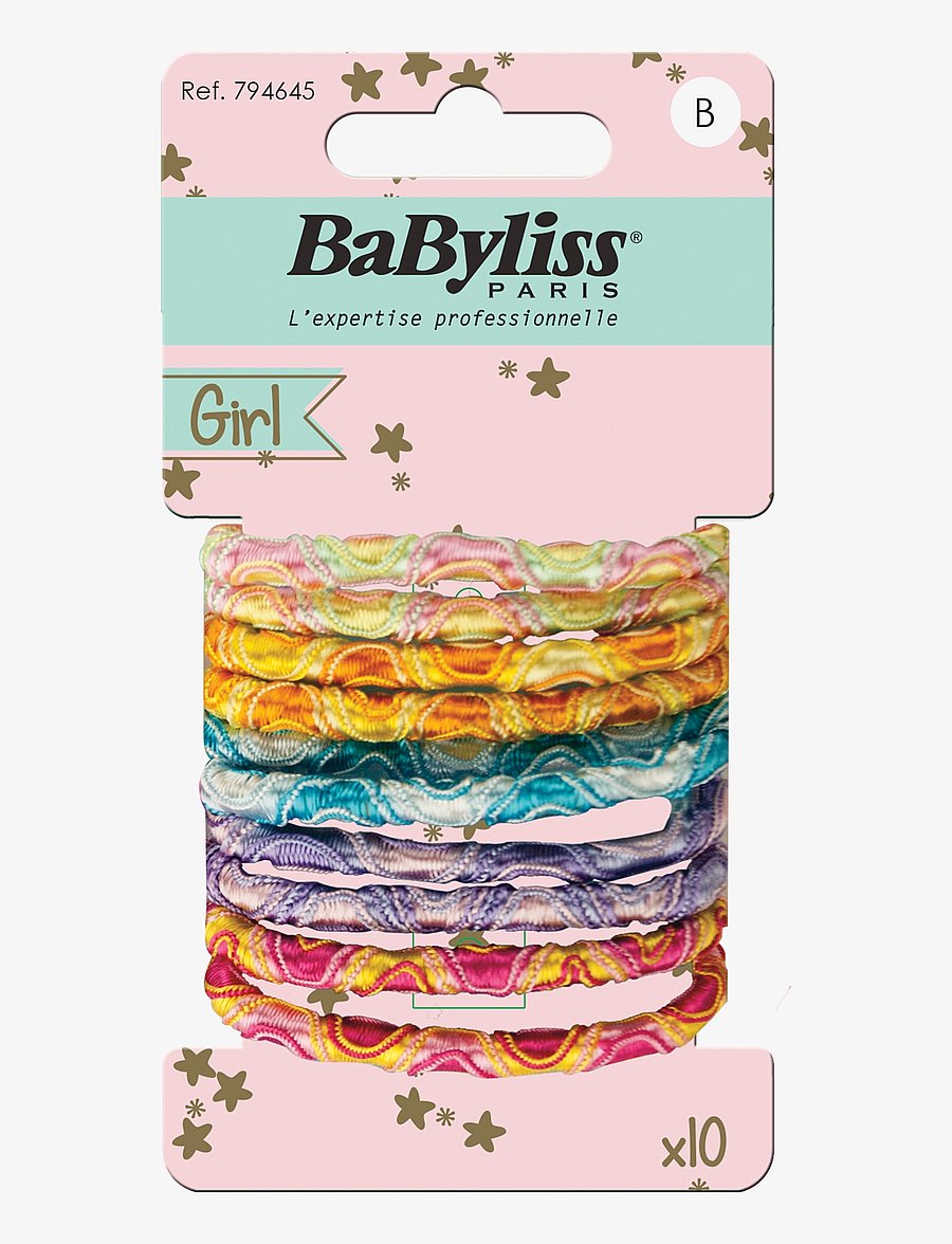 Babyliss Paris - Elastics mixed colours kids 10 pcs - juuksepaelad ja -klambrid - clear - 0