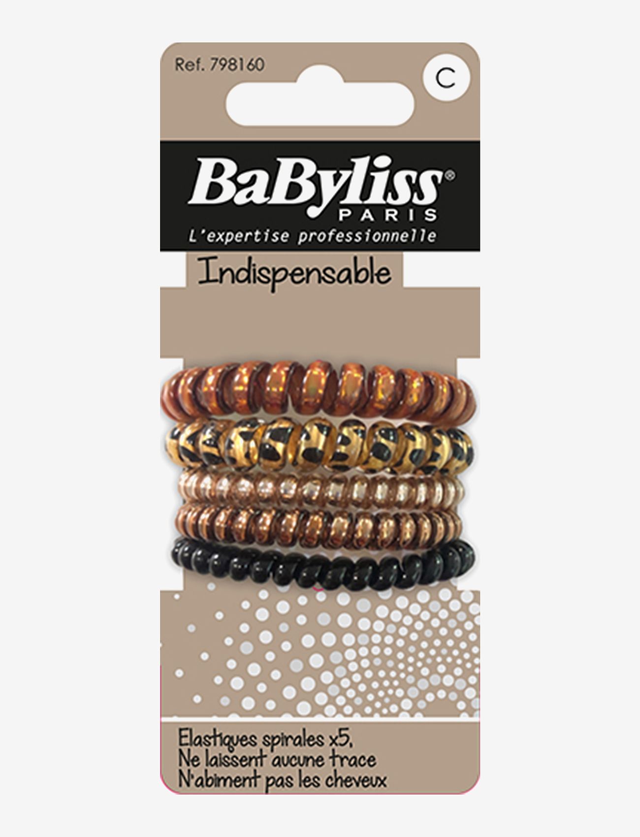 Babyliss Paris - Spiral elastics fantasy 5 pcs - clear - 0