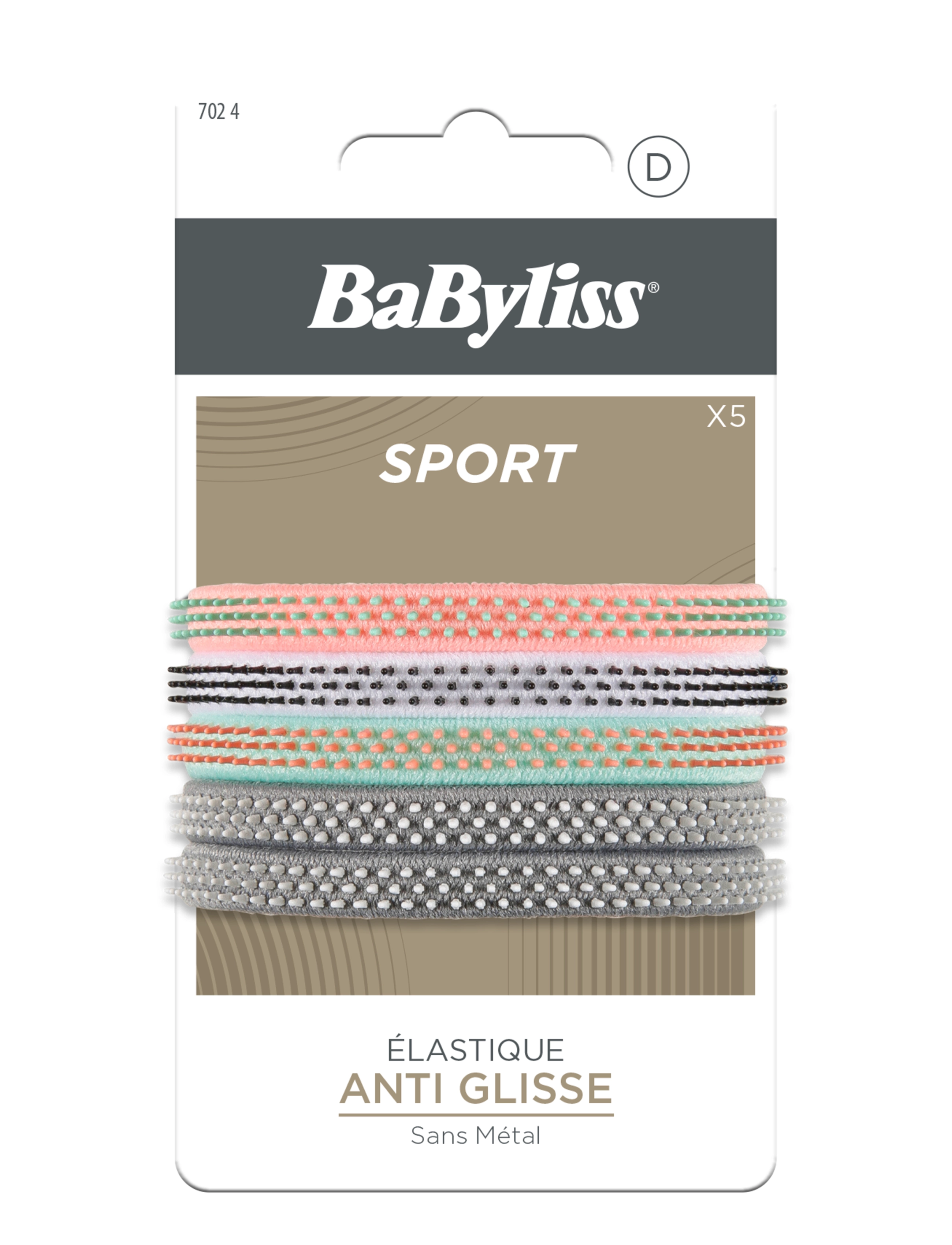 Babyliss Paris NO-SLIP ELASTICS SPORT HAIR BAND - Kampagne - CLEAR / undefined
