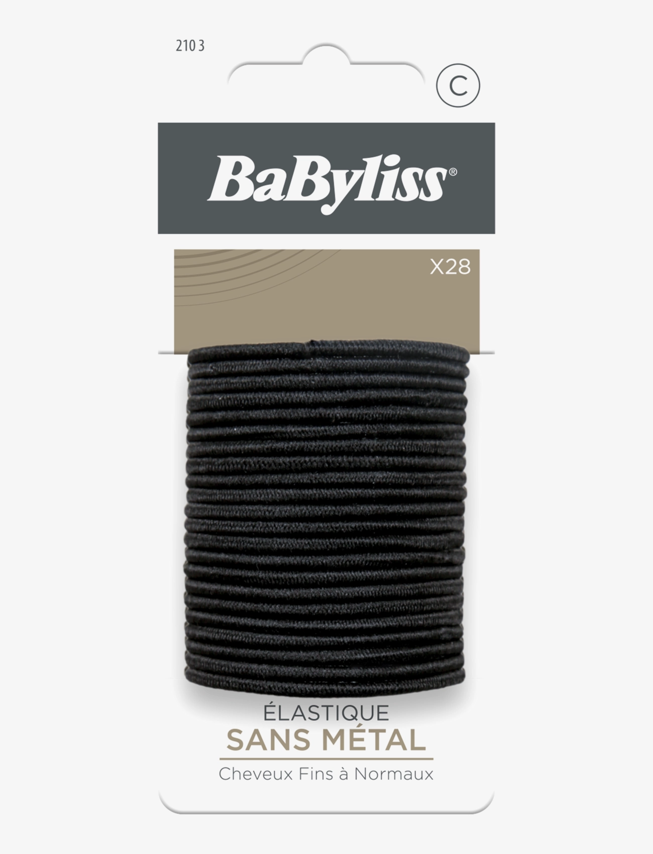 Babyliss Paris Elastics Black 28 pcs - Aksessuaarid - CLEAR / undefined