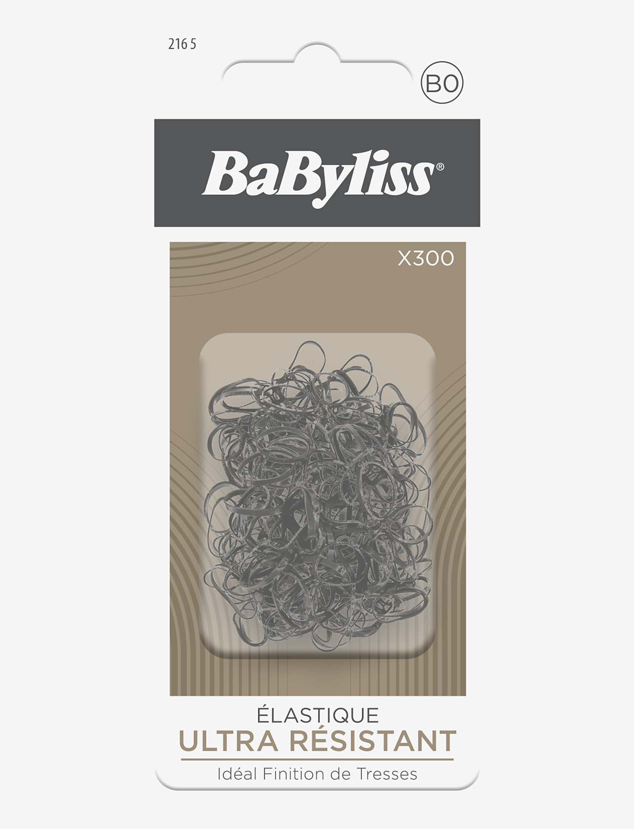 Babyliss Paris - Small rubber elastics All Black 300 pcs - scrunchies ja patsikummid - clear - 0