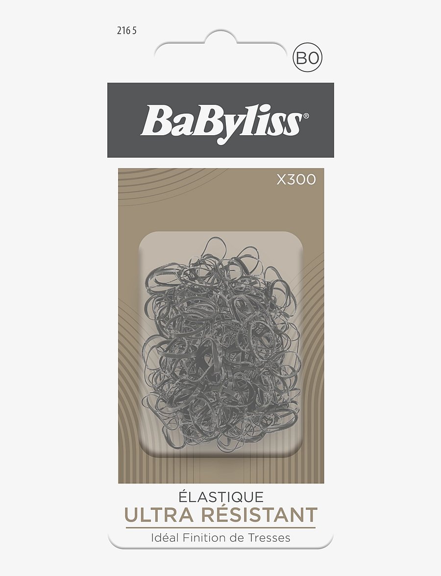 Babyliss Paris - Small rubber elastics All Black 300 pcs - juuksepaelad ja -klambrid - clear - 0