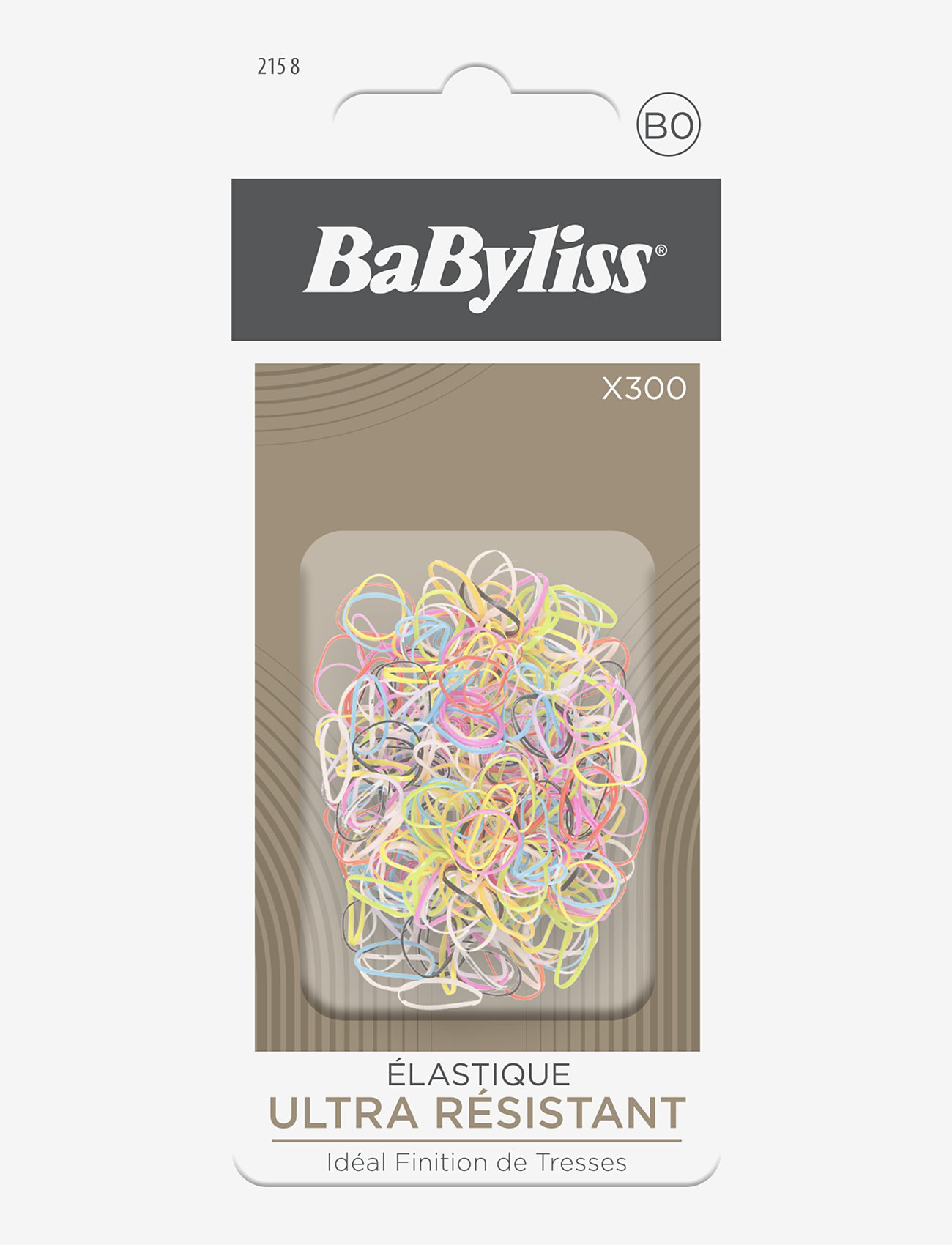 Babyliss Paris - Magic elastics multicolour 300PK - hårsnoddar - clear - 0
